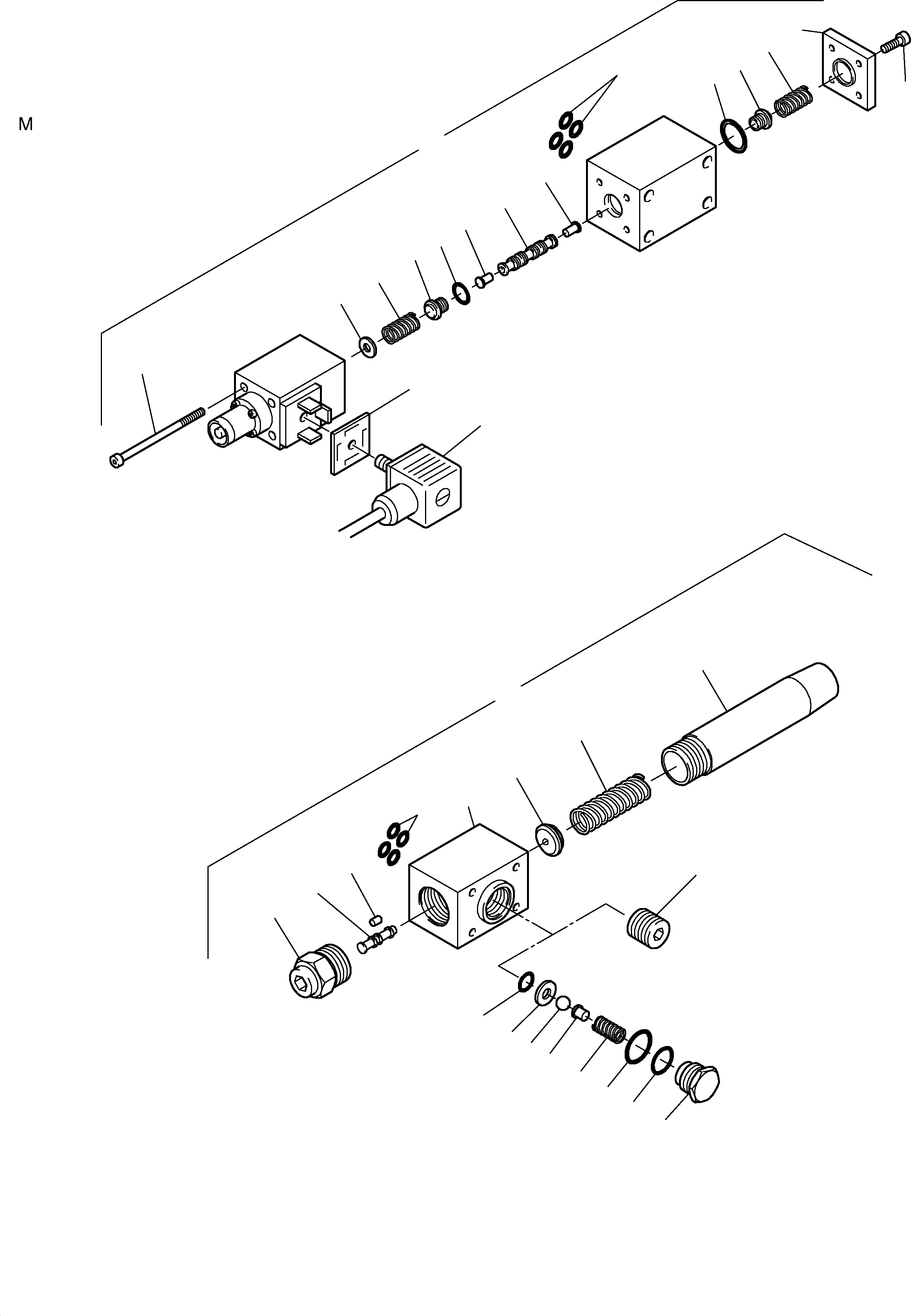Komatsu parts book diagram for H455S S/N 15005: MULTI STATION MANIFOLDBLOCK