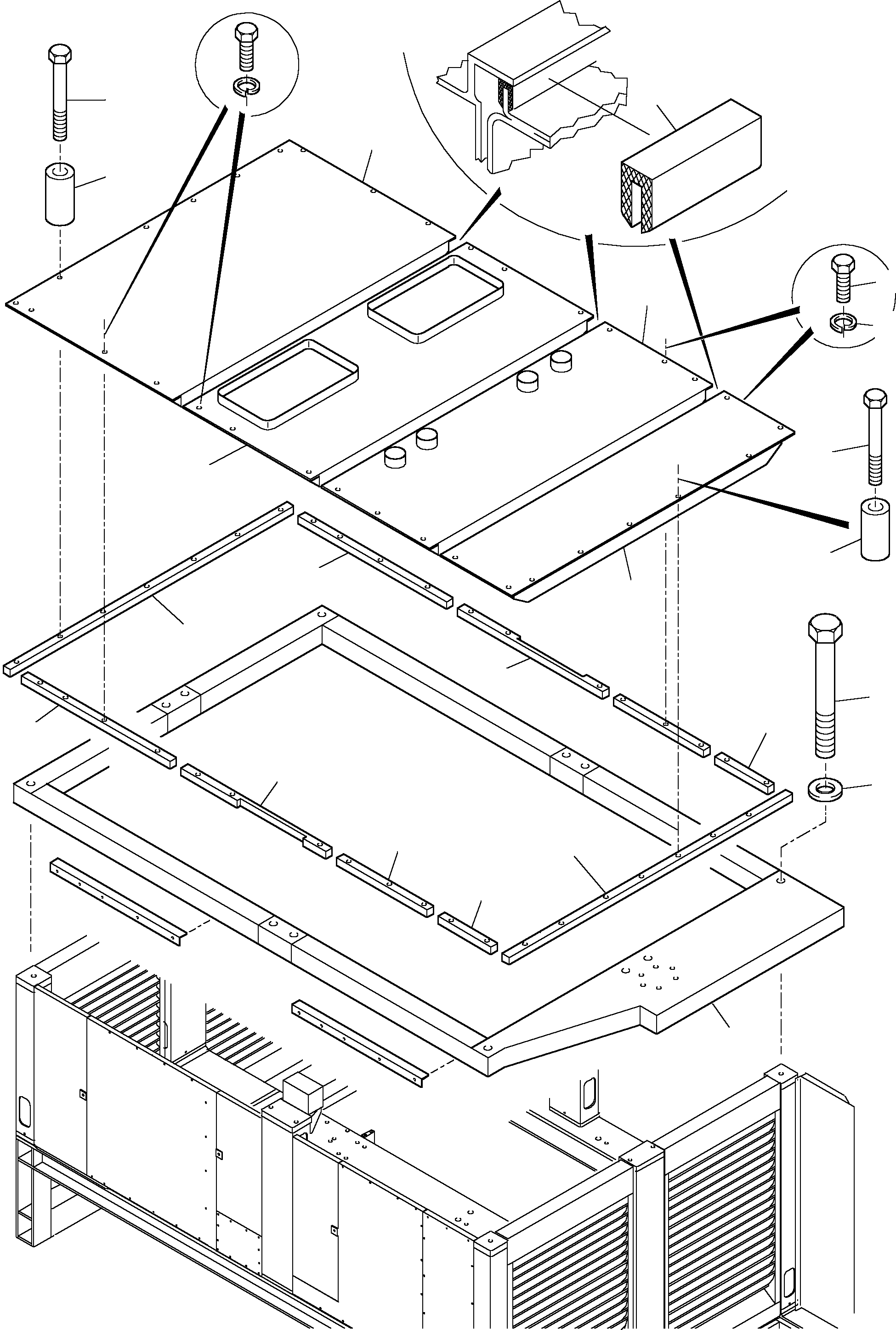 Komatsu parts book diagram for H455S S/N 15005: MACHINERY HOUSE