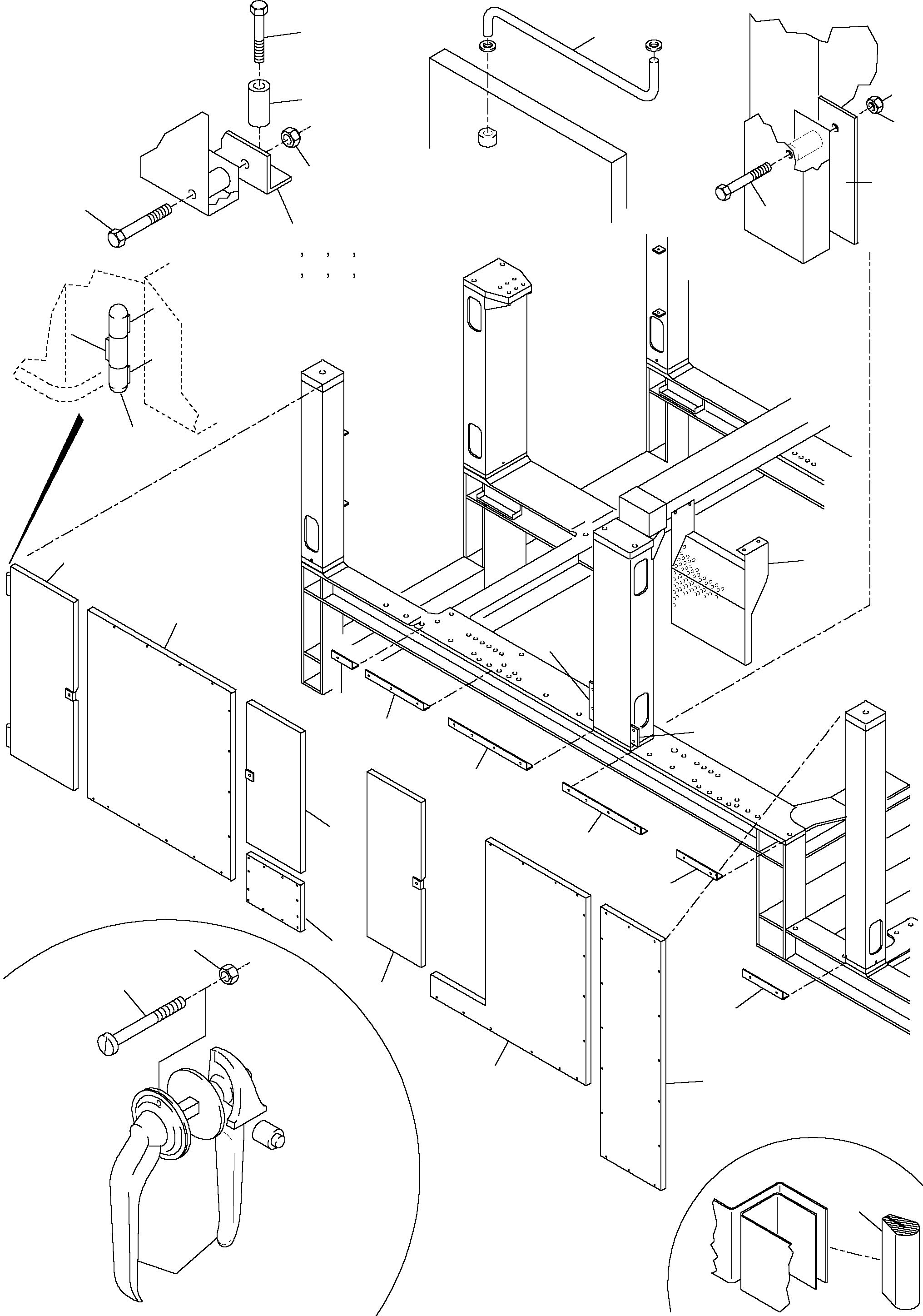 Komatsu parts book diagram for H455S S/N 15005: MACHINERY HOUSE