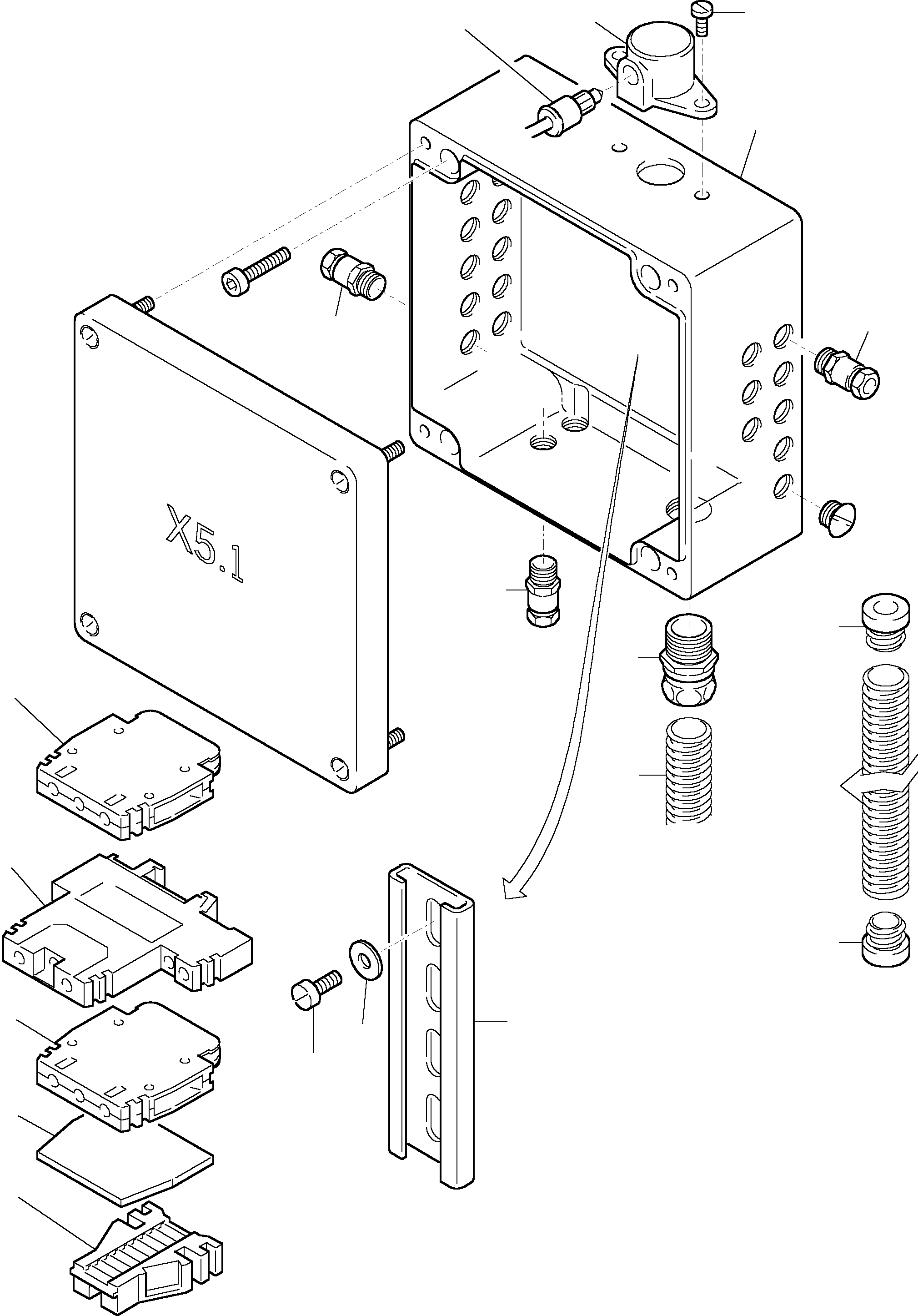 Komatsu parts book diagram for H455S S/N 15005: CABLES - CONTROL-AND FILTER PLATE 1