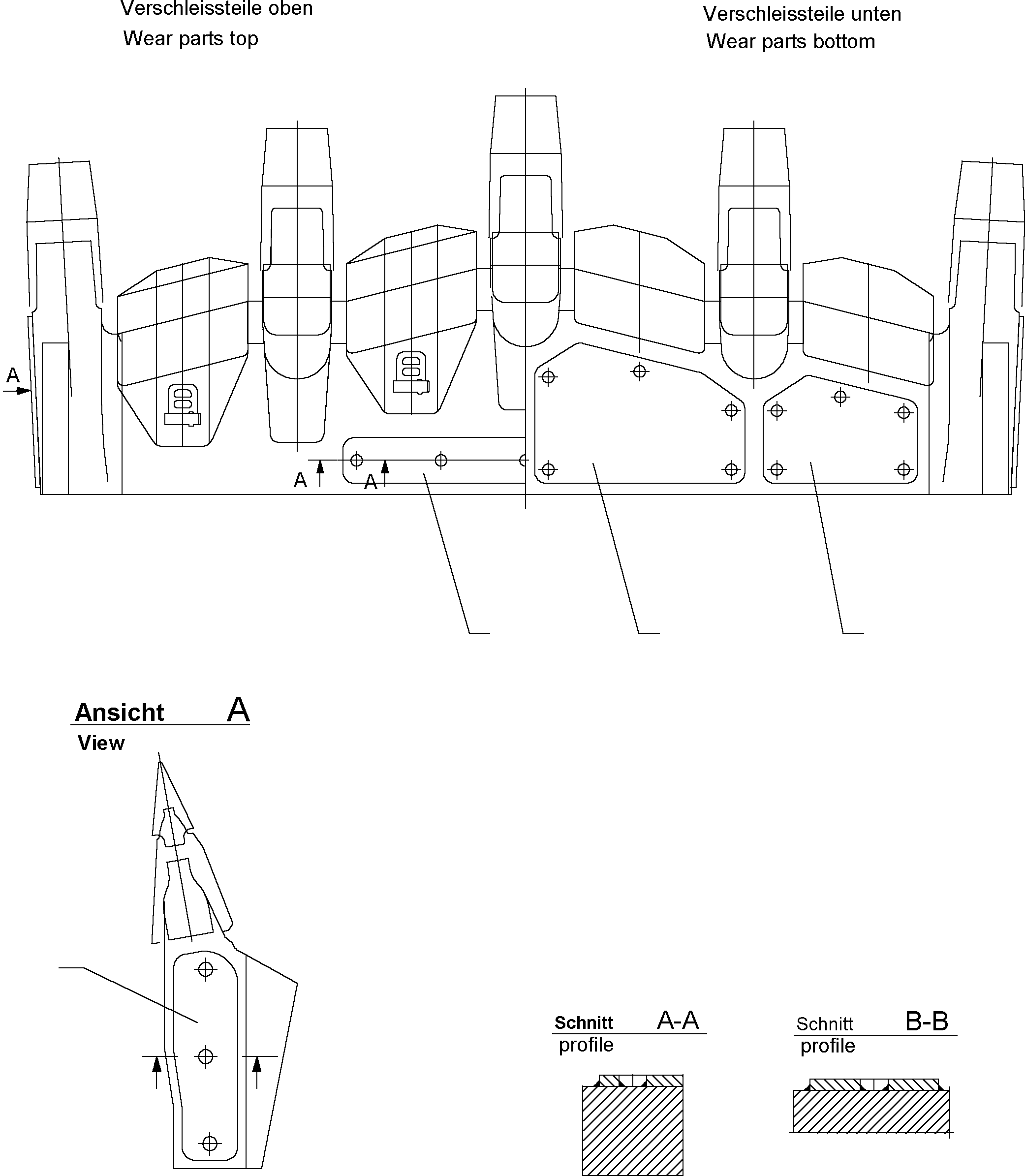Excavators Mining Komatsu / PC5500-6 S/N 15014(g15014) / Wear parts lip(515-5272 : 515-5272)