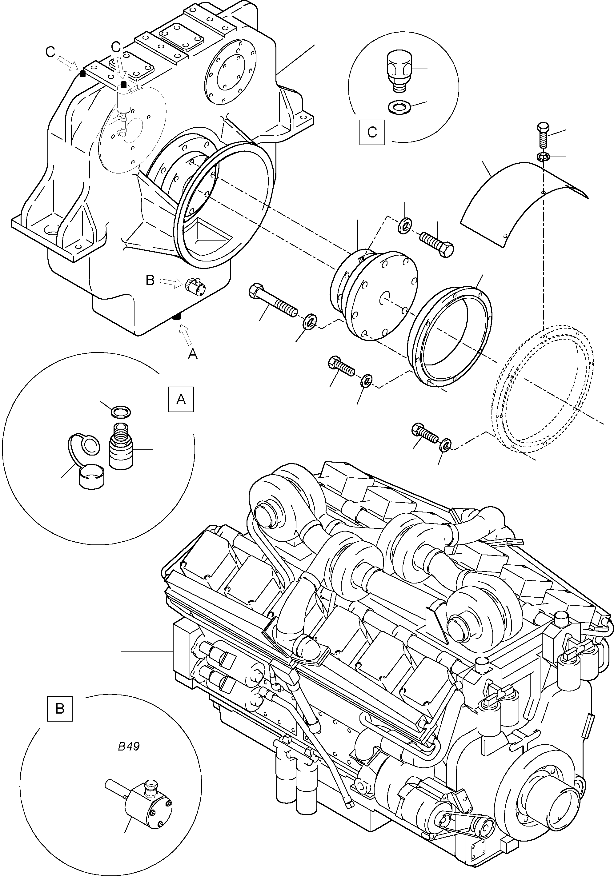 Excavators Mining Komatsu / PC5500-6 S/N 15014(g15014) / Drive Assembly(515-1217c : 515-1217c)