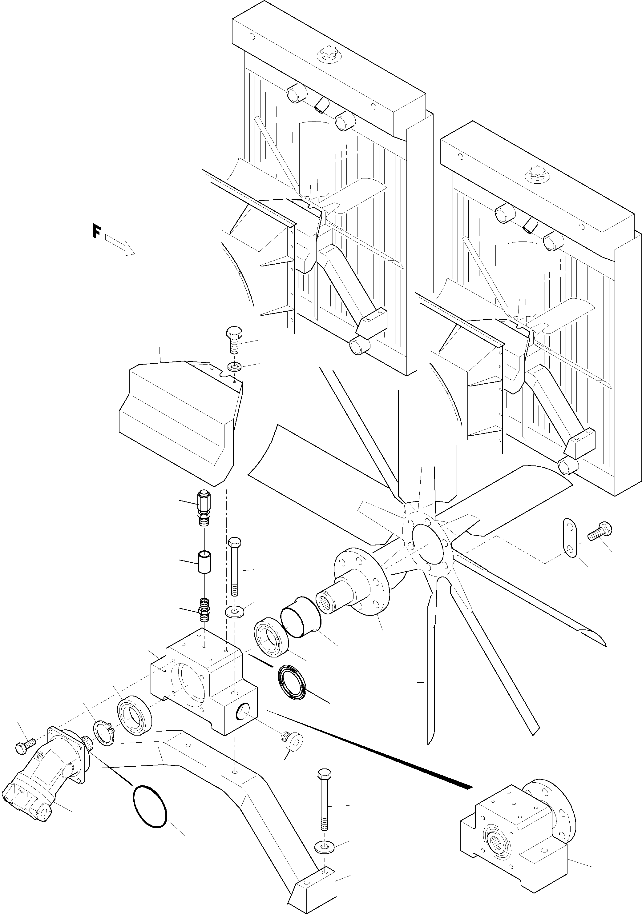 Excavators Mining Komatsu / PC5500-6 S/N 15014(g15014) / Radiator - Fan Drive (front/rear)(515-1236b : 515-1236b)