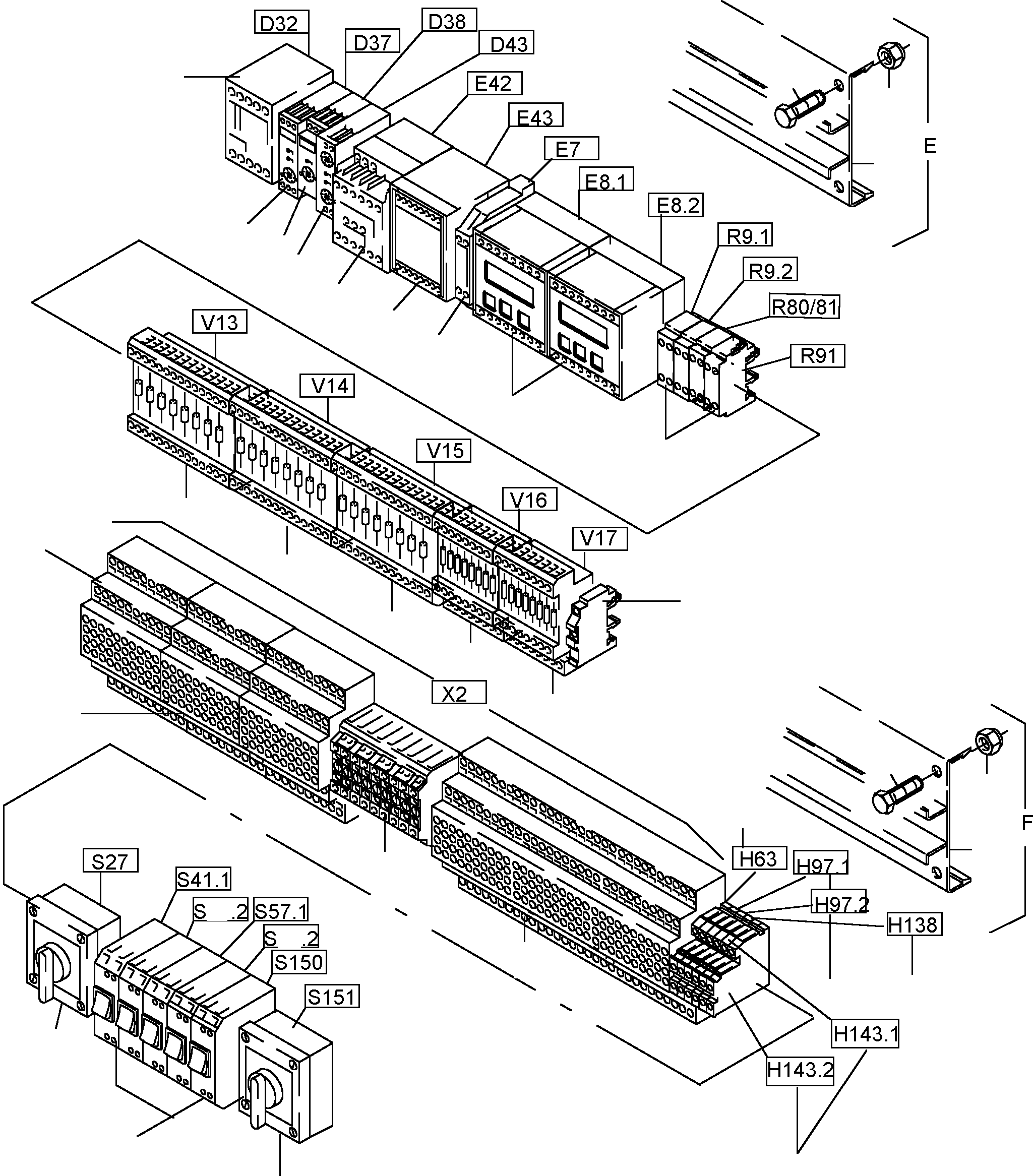 Excavators Mining Komatsu / PC5500-6 S/N 15014(g15014) / Switch Framing X2(515-2165g : 515-2165g)