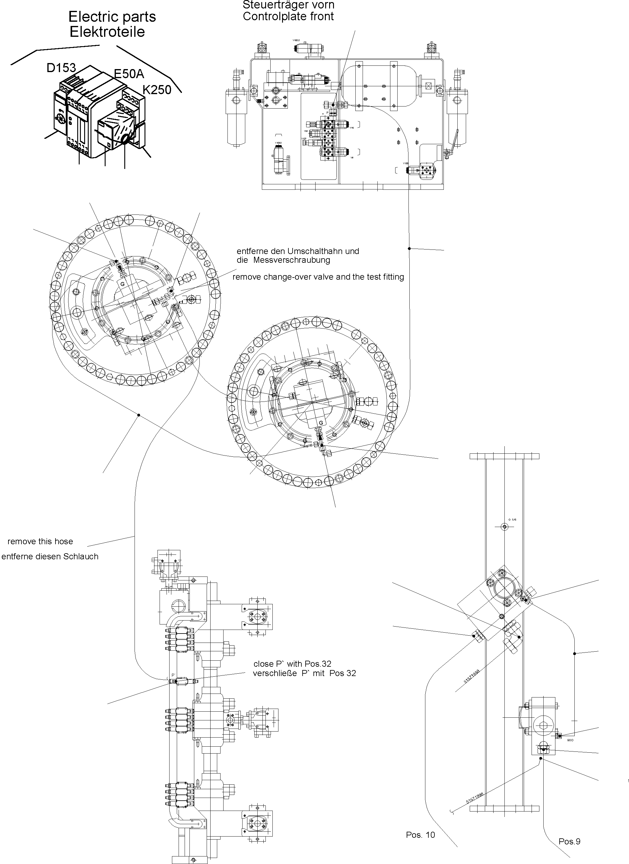 Excavators Mining Komatsu / PC5500-6 S/N 15014(g15014) / Modification Slew Gear Bullclam Bucket and Backhoe(515-1130a : 515-1130a)