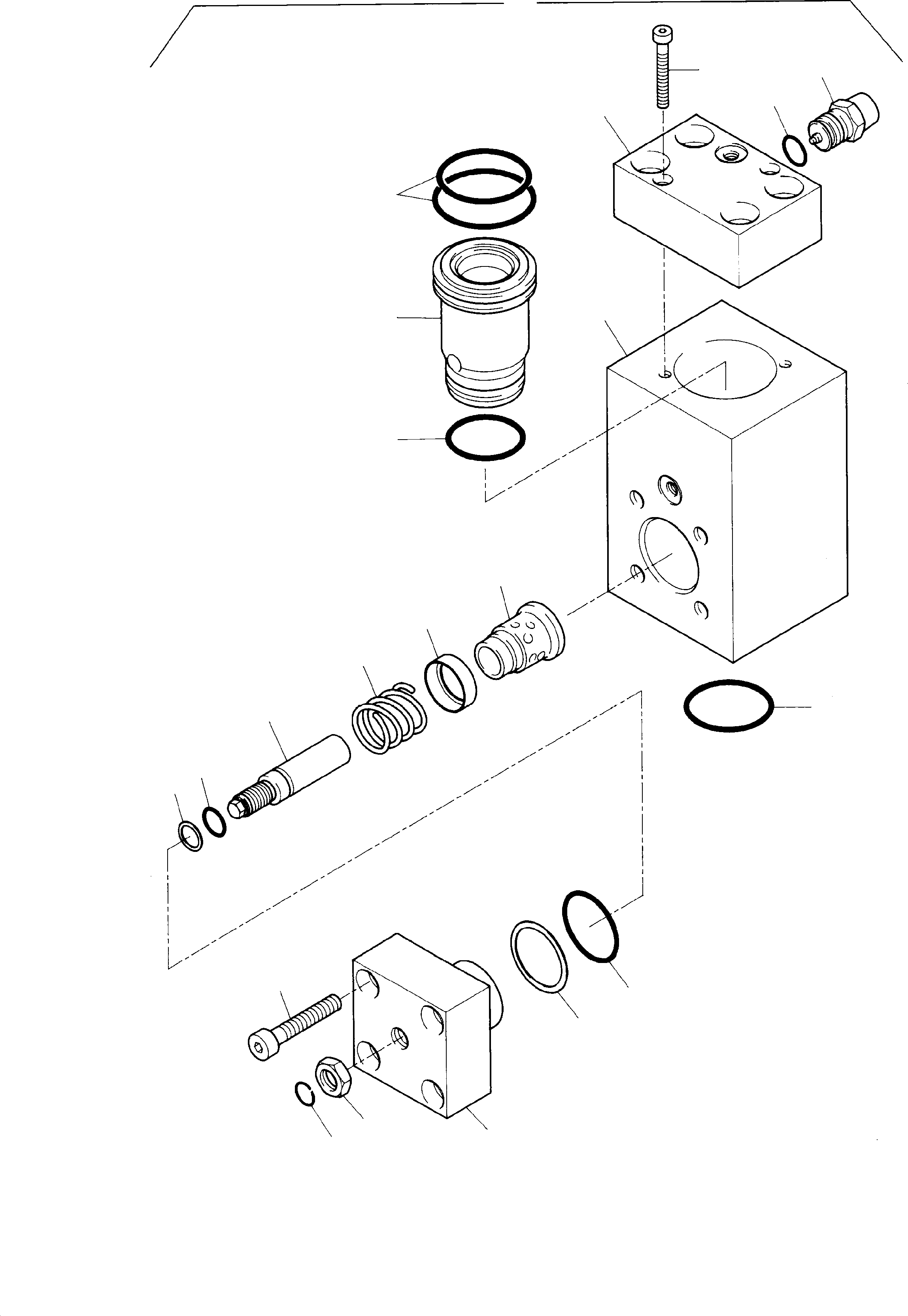 Komatsu parts book diagram for PC5500-6 S/N 15017: THROTTLE CHECK VALVE