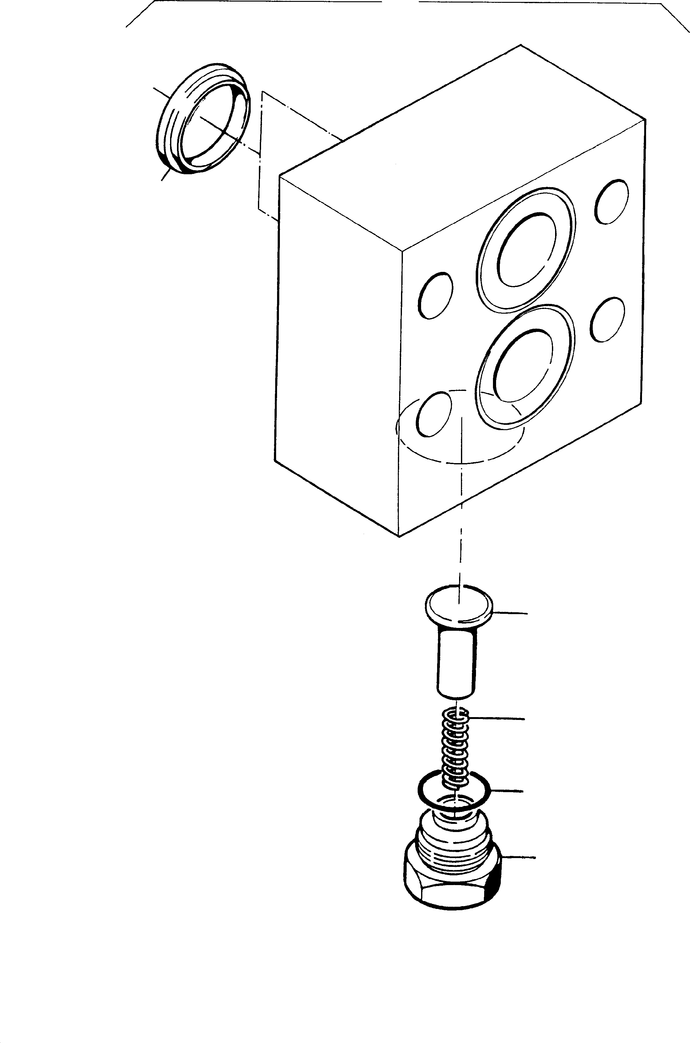 Komatsu parts book diagram for PC5500-6 S/N 15017: ANTICAVITATION VALVE