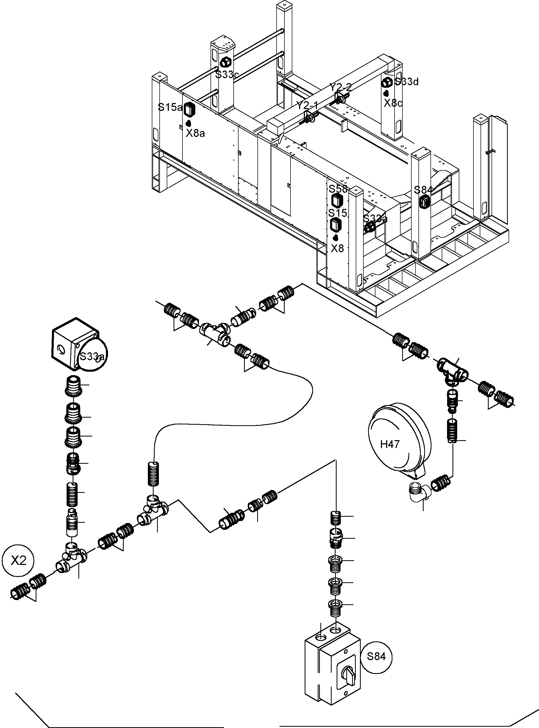 Komatsu parts book diagram for PC5500-6 S/N 15017: LIGHTING EQUIPMENT