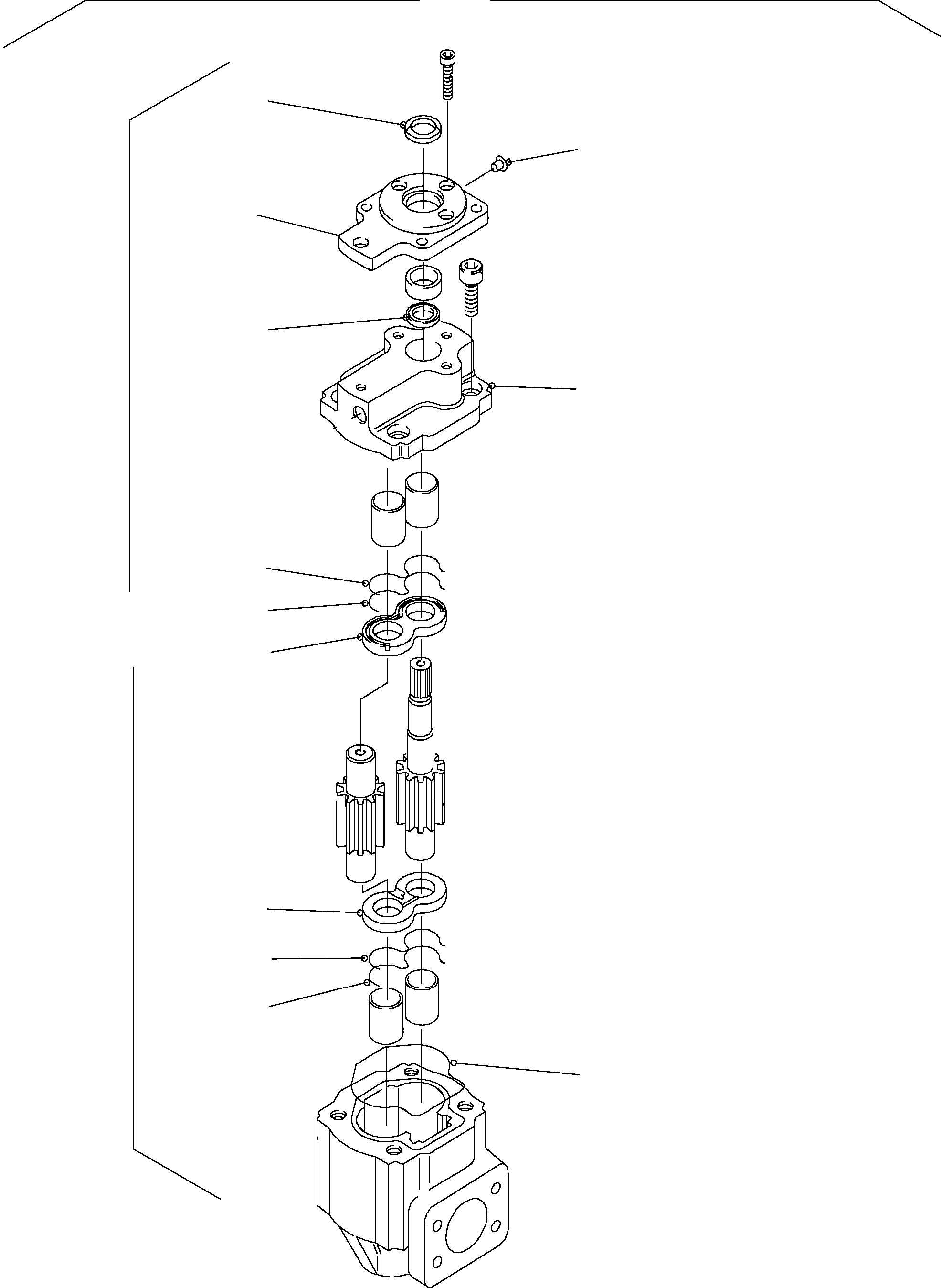 Komatsu parts book diagram for PC5500-6 S/N 15017: PUMP