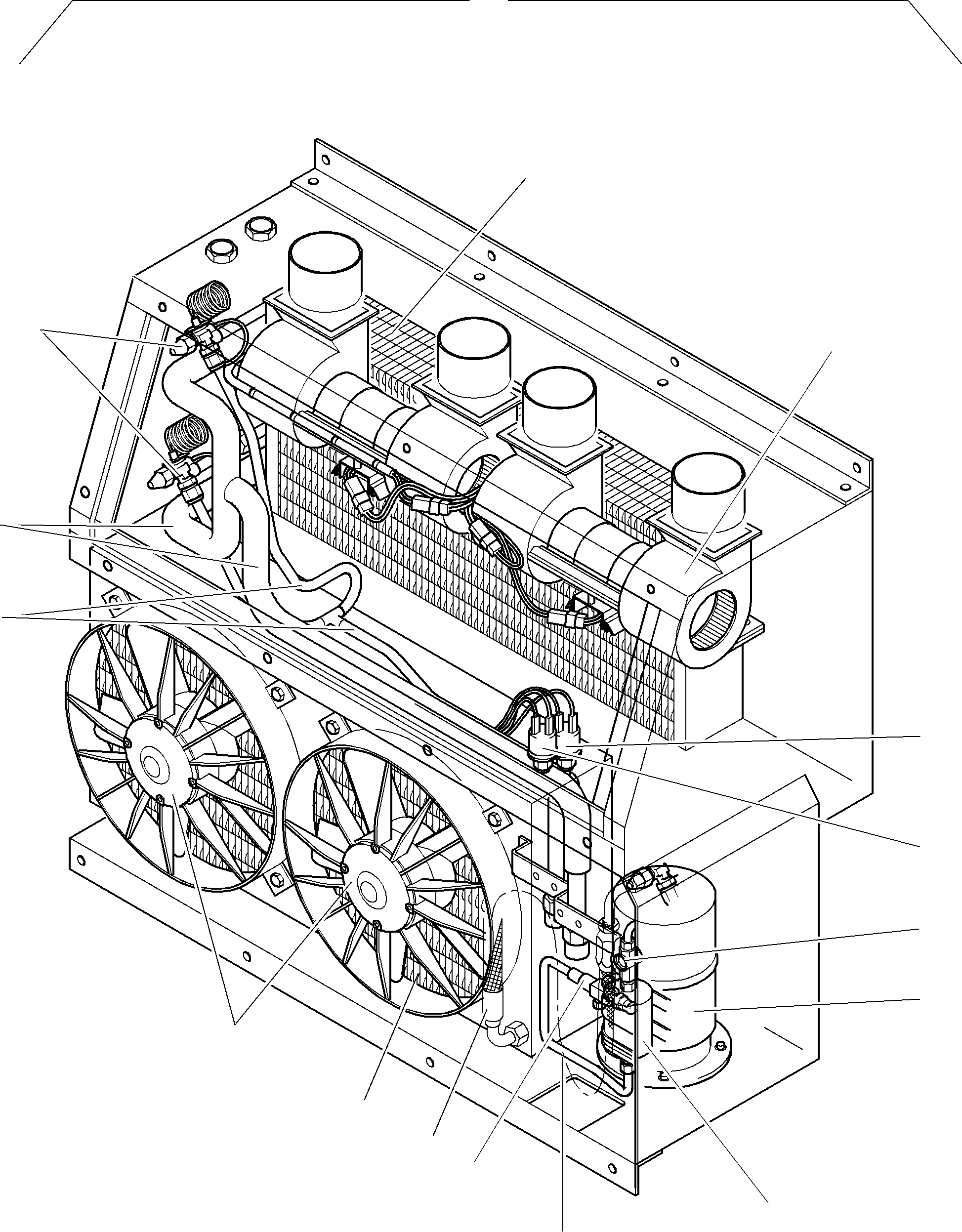 Komatsu parts book diagram for PC5500-6 S/N 15017: AIR CONDITIONING UNIT