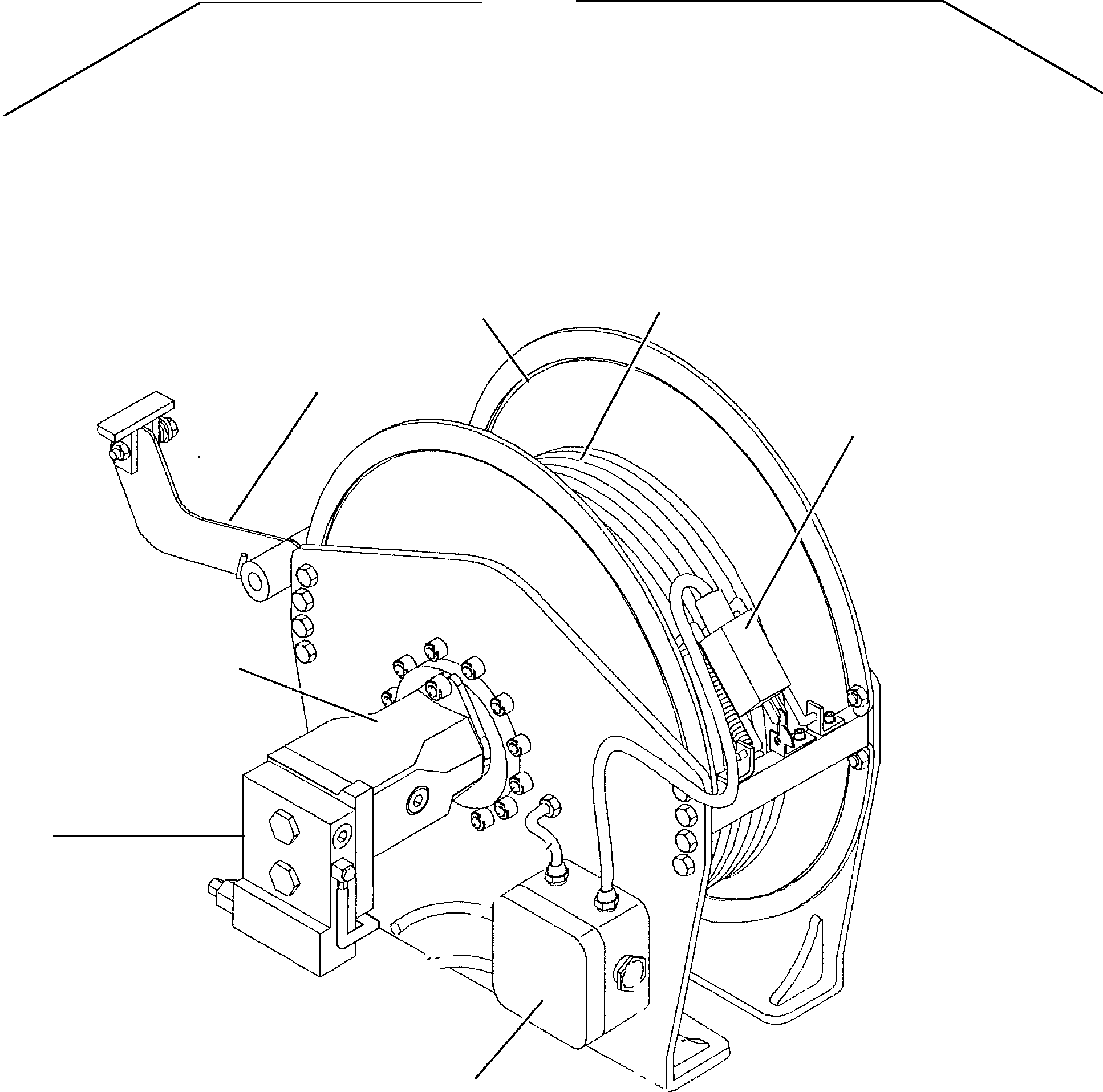 Komatsu parts book diagram for PC5500-6 S/N 15017: HYDR. WINCH