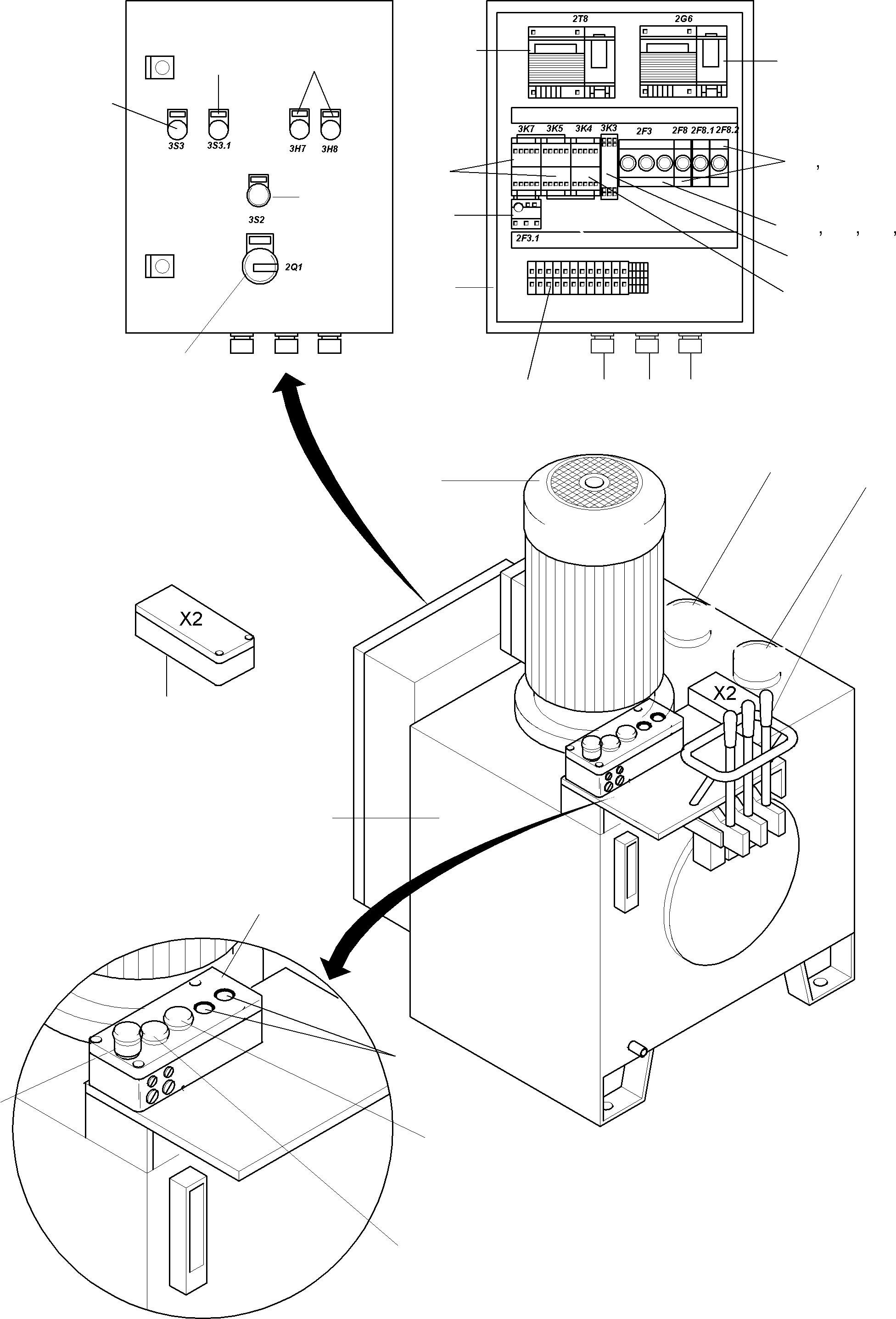 Komatsu parts book diagram for PC5500-6 S/N 15017: SERVICE CRANE