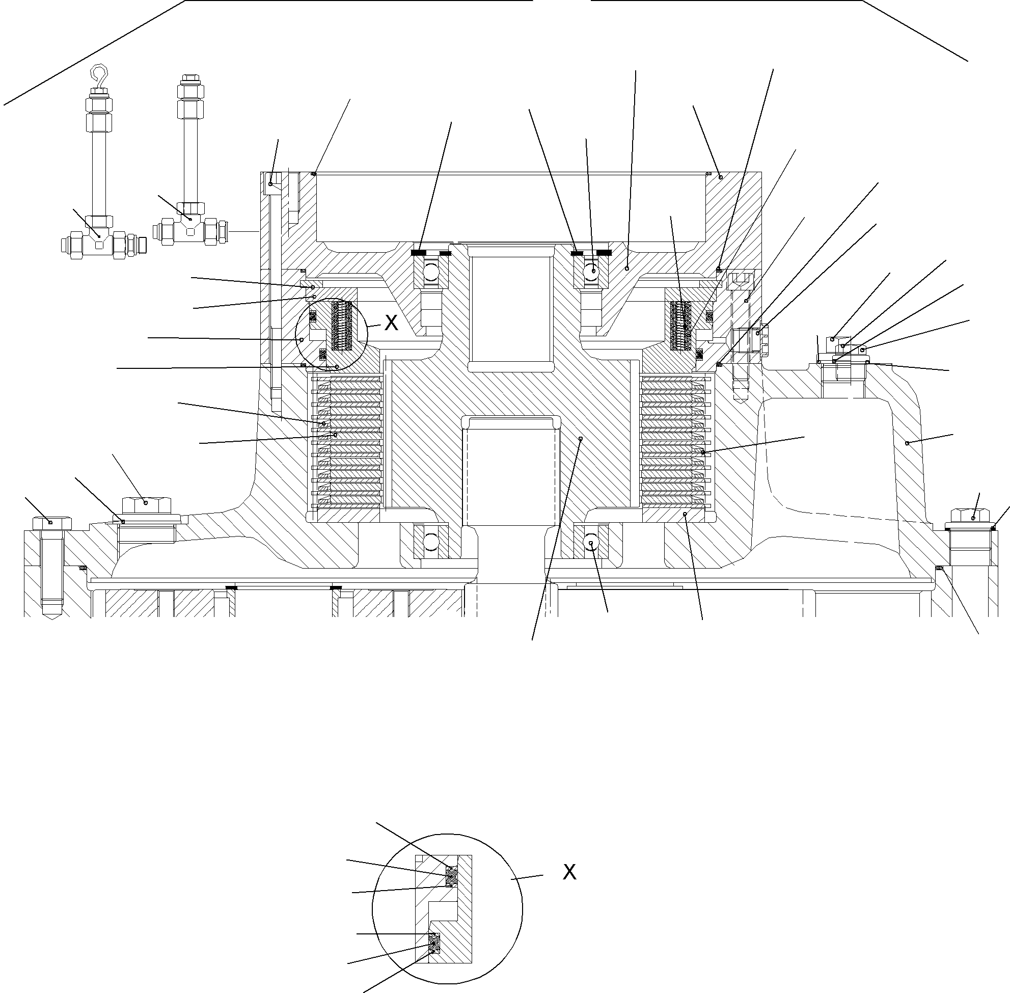 Komatsu parts book diagram for PC5500-6 S/N 15017: BRAKE