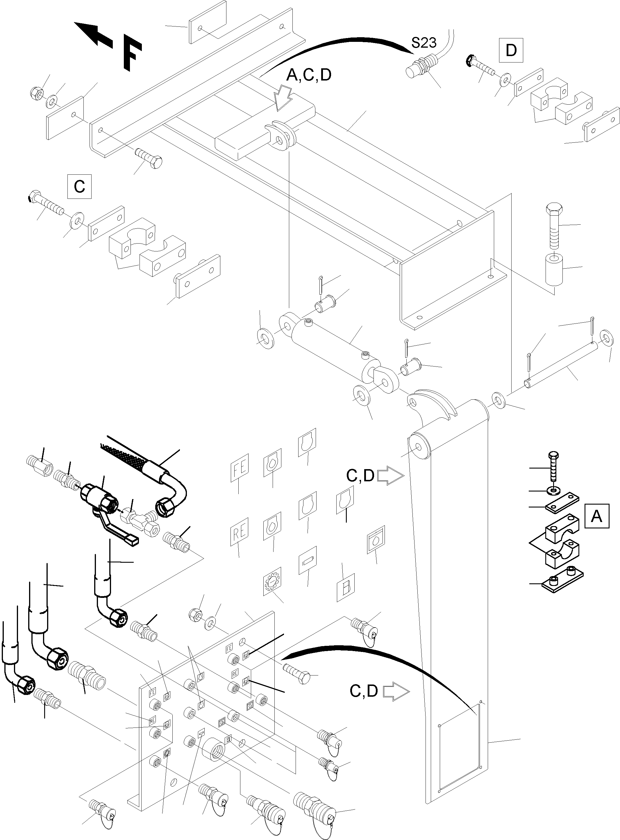 Komatsu parts book diagram for PC5500-6 S/N 15019: REFUELING EQUIPMENT