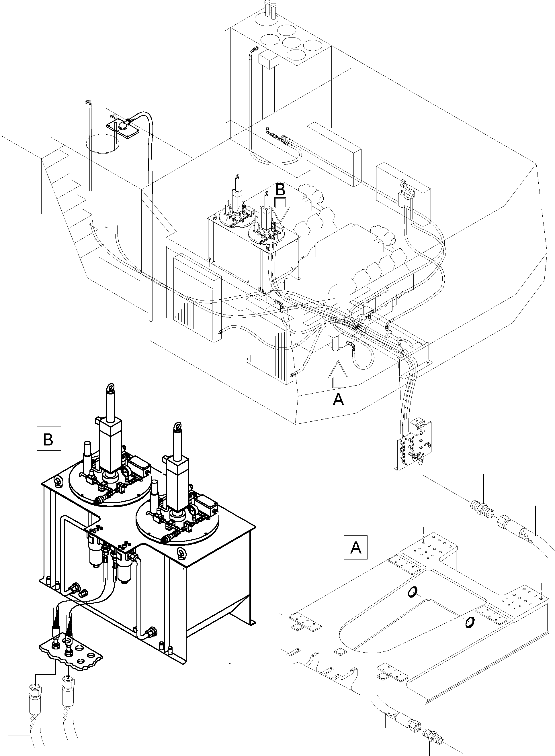 Komatsu parts book diagram for PC5500-6 S/N 15019: REFUELING EQUIPMENT