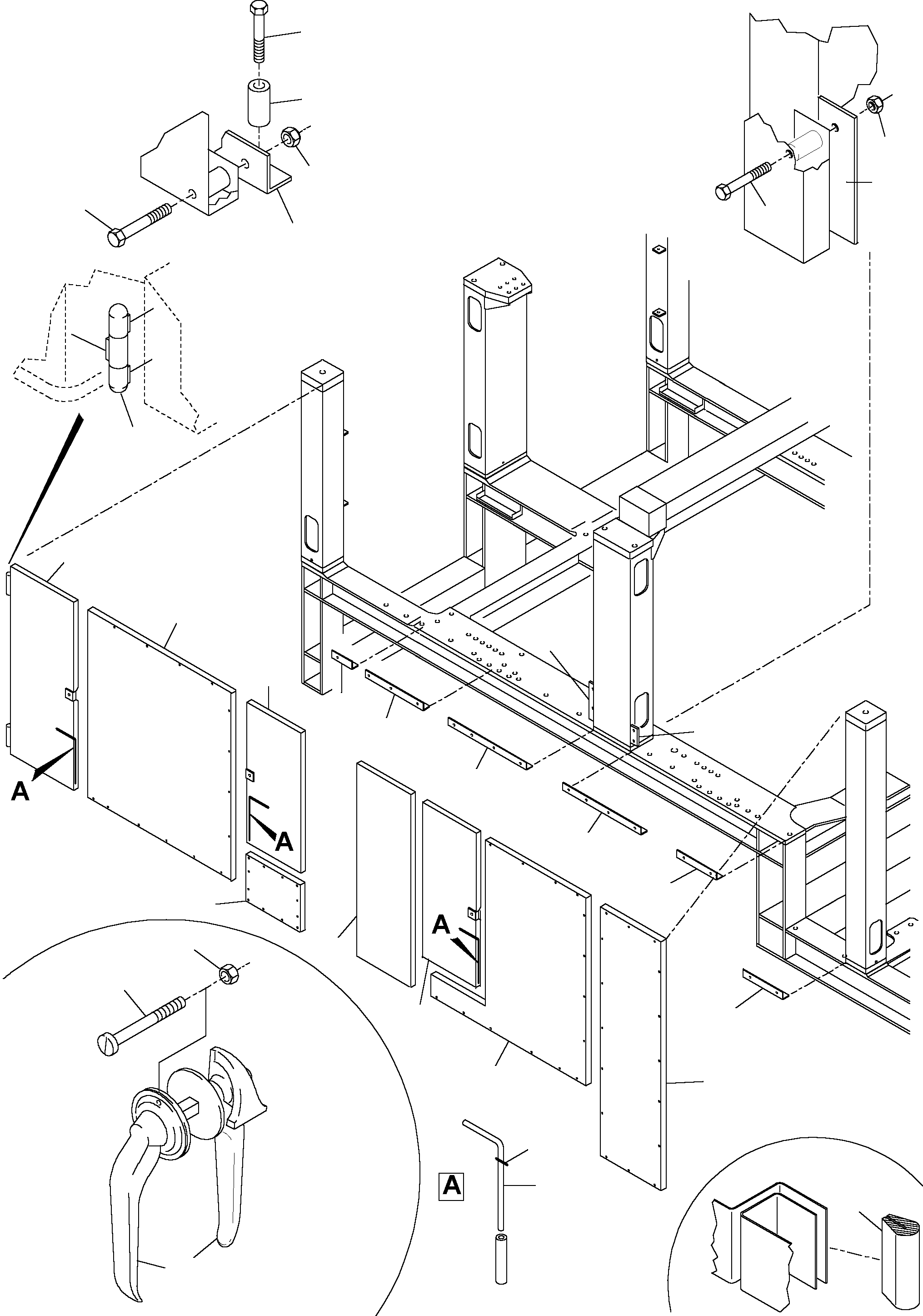 Komatsu parts book diagram for PC5500-6 S/N 15019: MACHINERY HOUSE