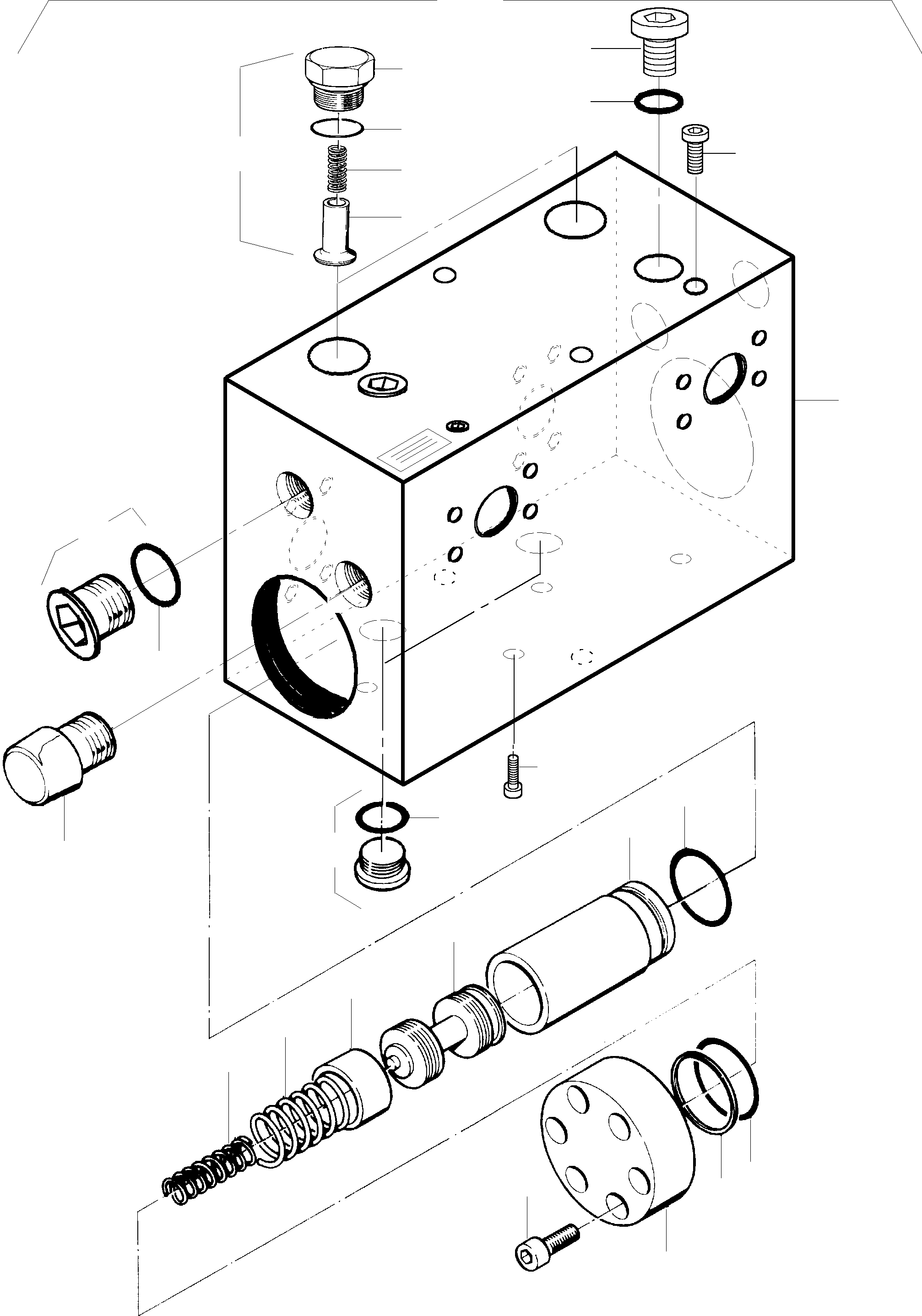 Komatsu parts book diagram for PC5500-6 S/N 15024: TRAVELLING GEAR BRAKE VALVE