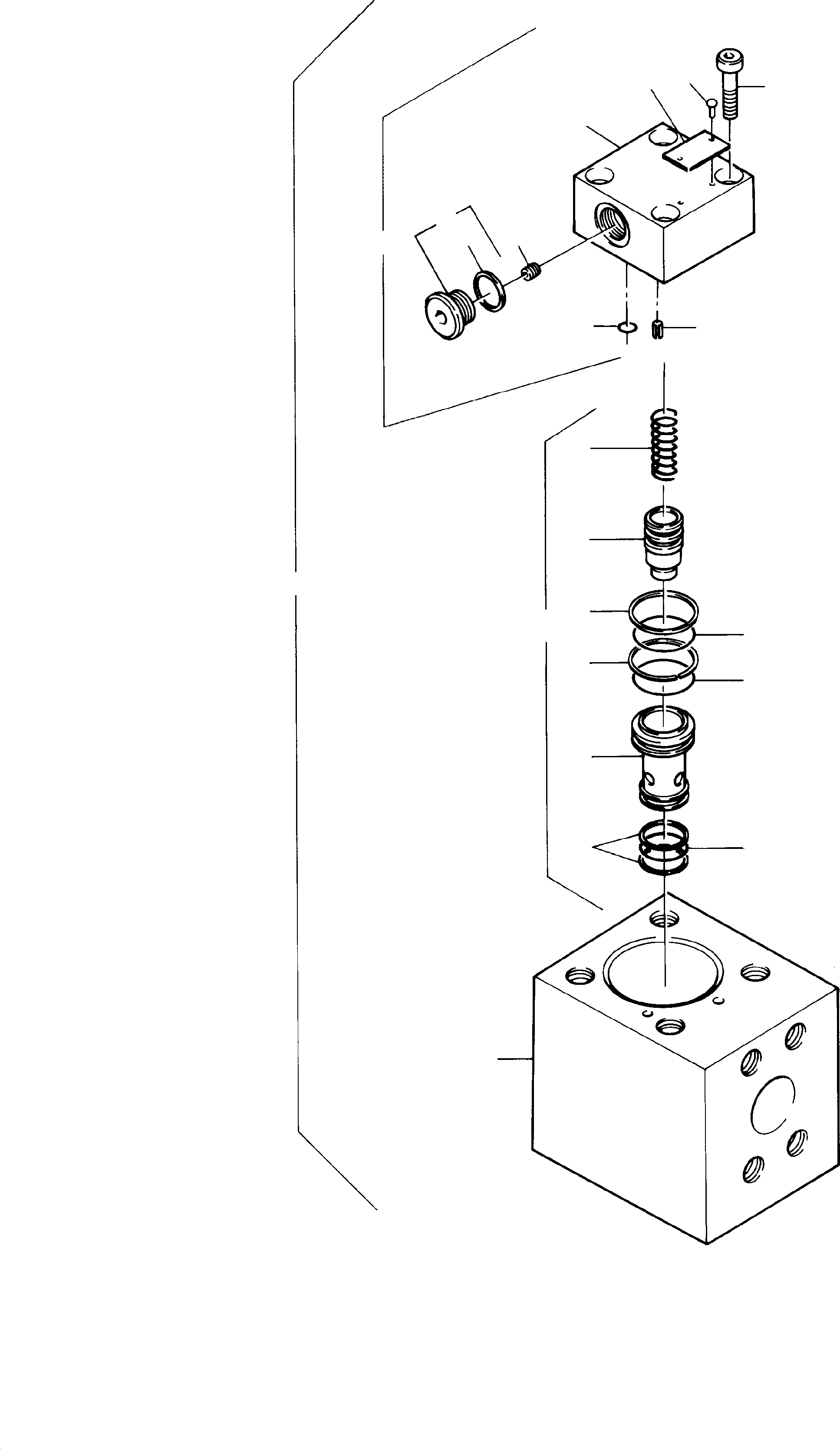 Komatsu parts book diagram for PC5500-6 S/N 15024: NON-RETURN VALVE