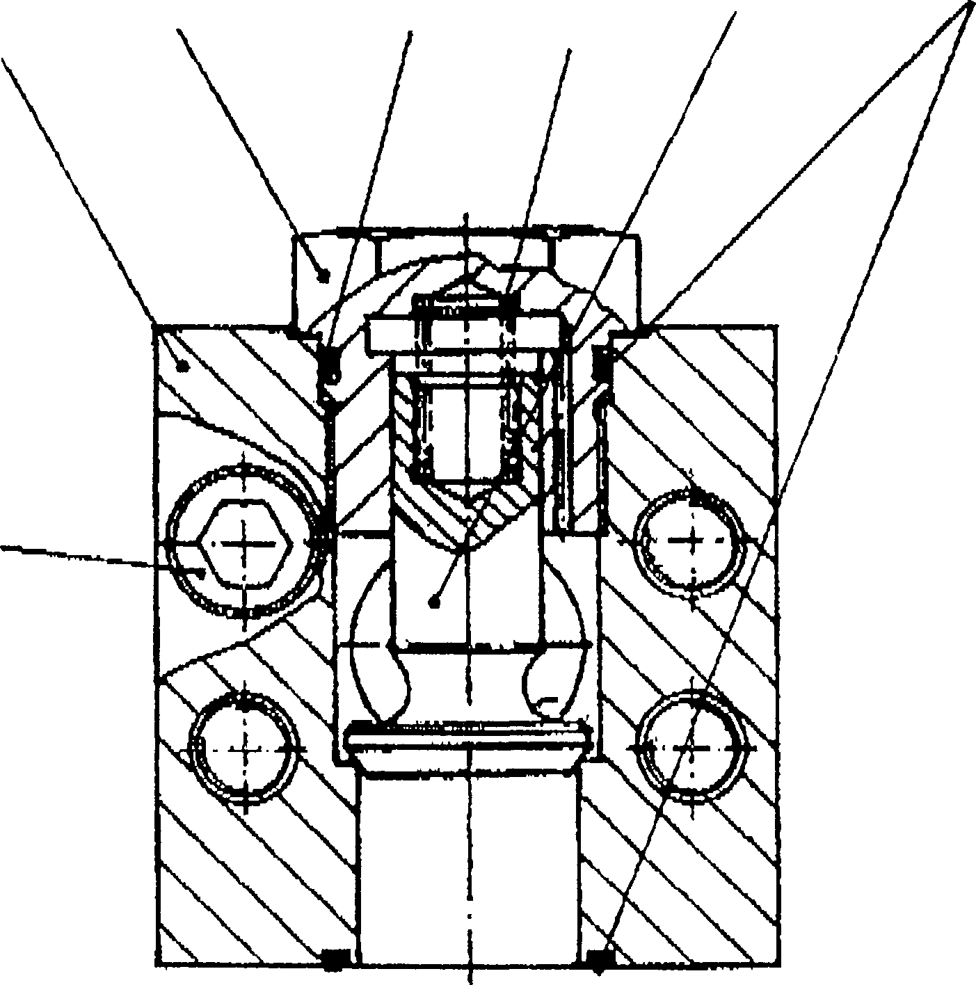 Komatsu parts book diagram for PC5500-6 S/N 15024: VALVE