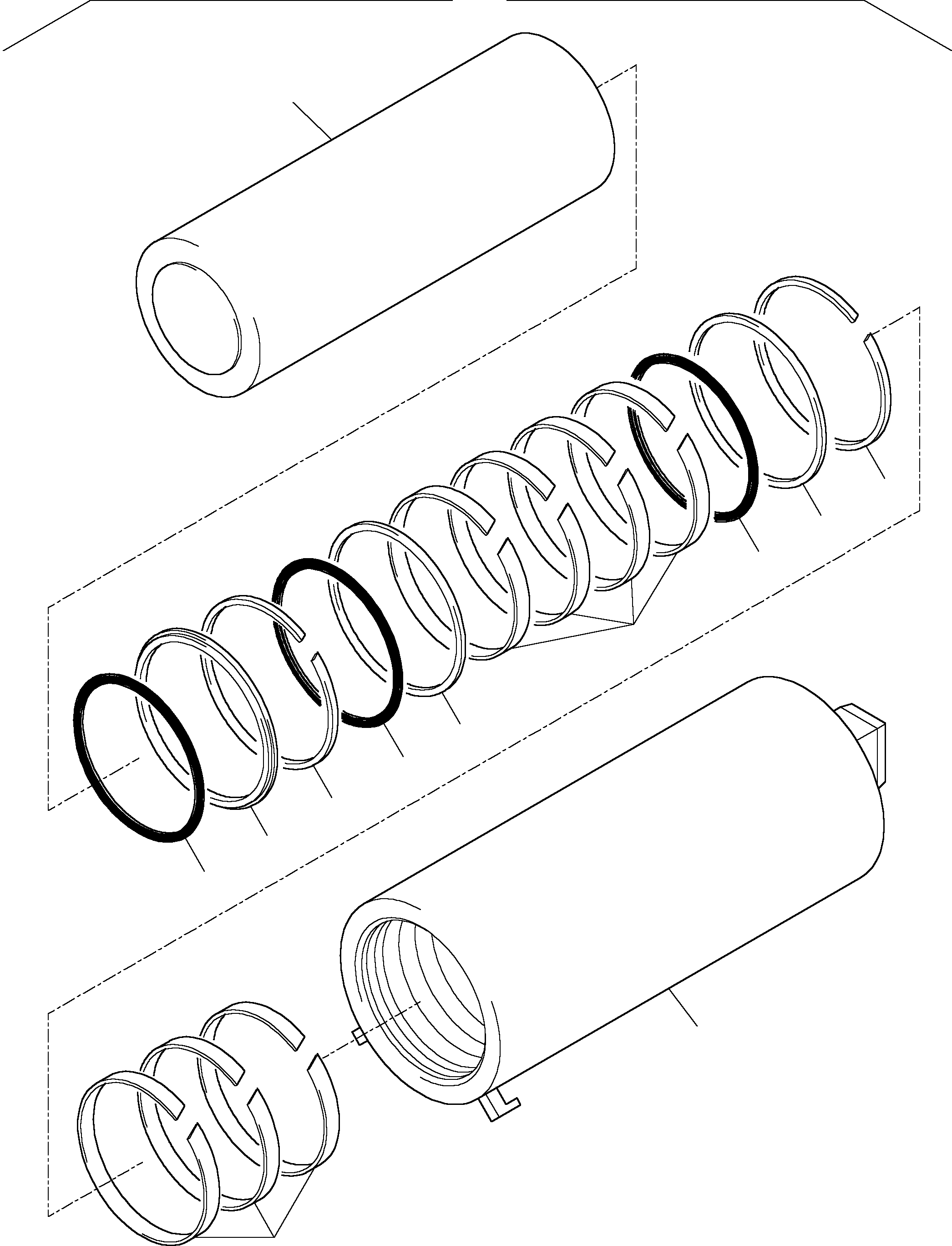 Komatsu parts book diagram for PC5500-6 S/N 15024: HYDR. TENSIONER