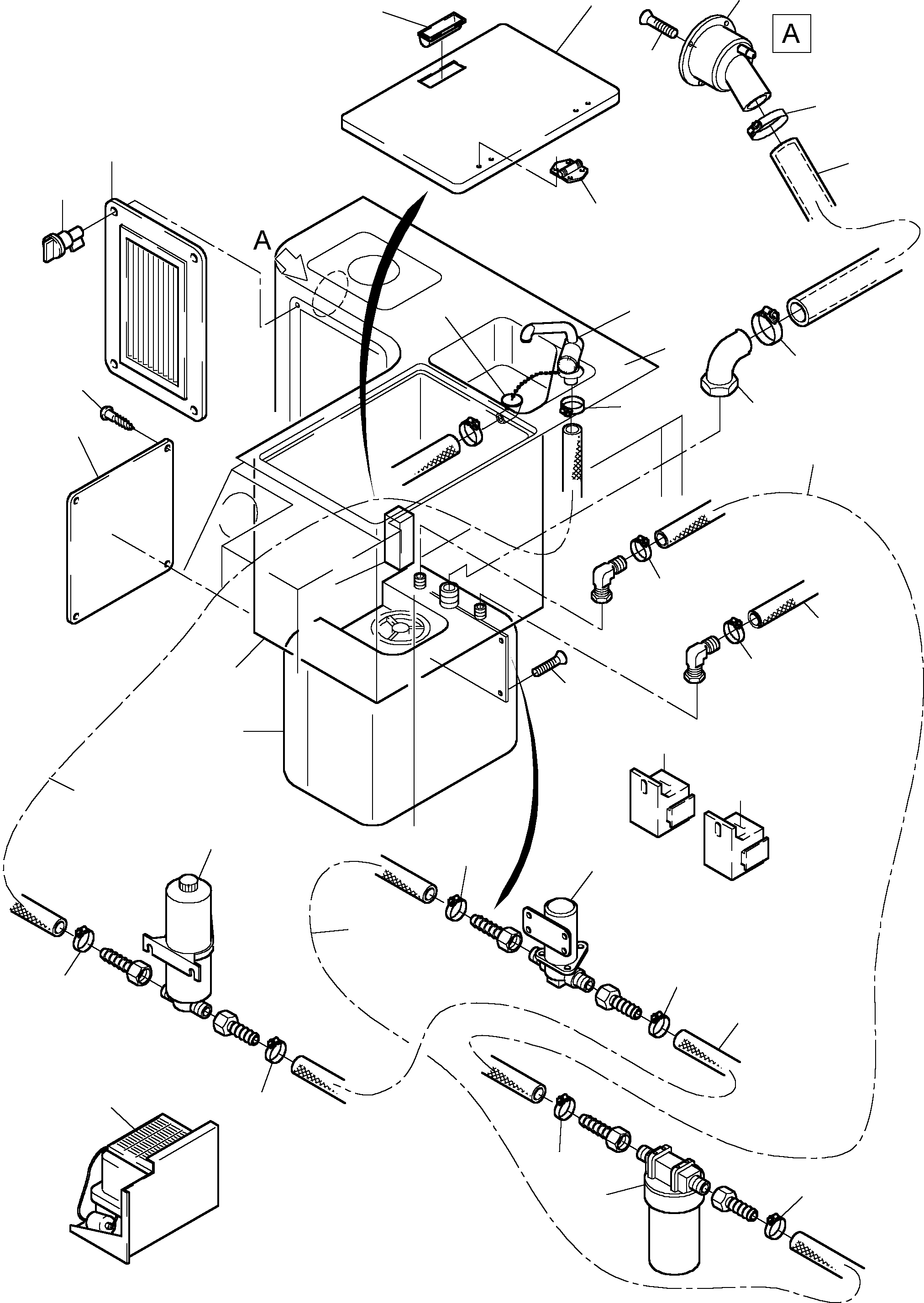 Komatsu parts book diagram for PC5500-6 S/N 15024: OPERATOR'S CAB