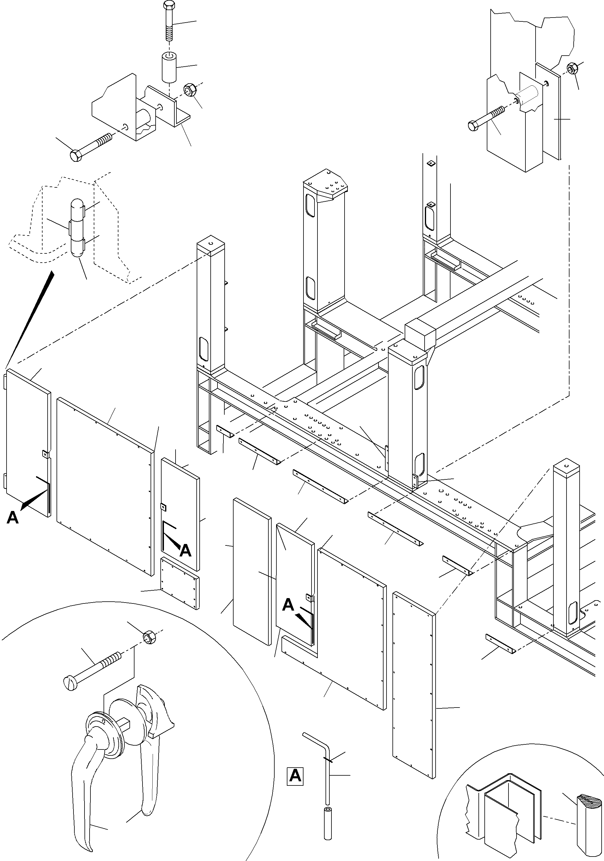 Komatsu parts book diagram for PC5500-6 S/N 15024: MACHINERY HOUSE