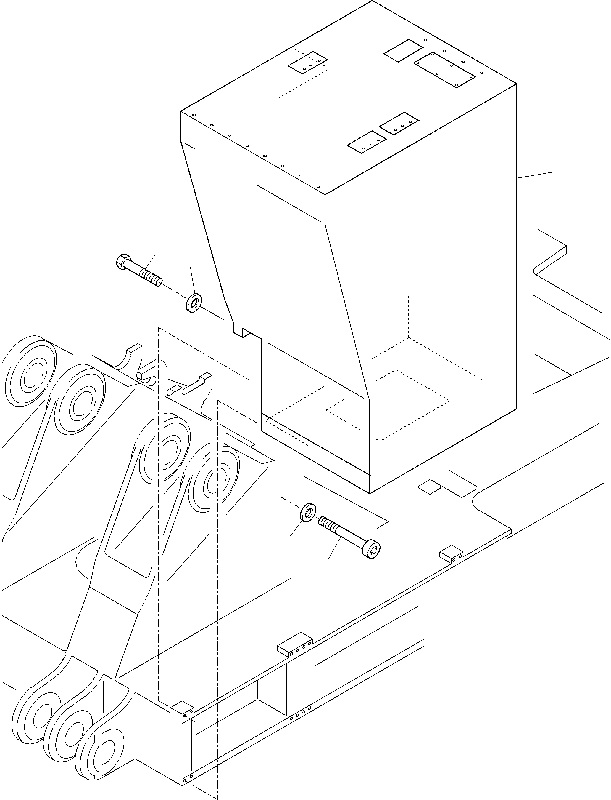 Komatsu parts book diagram for PC5500-6 S/N 15024: CAB SUPPORT ARR.