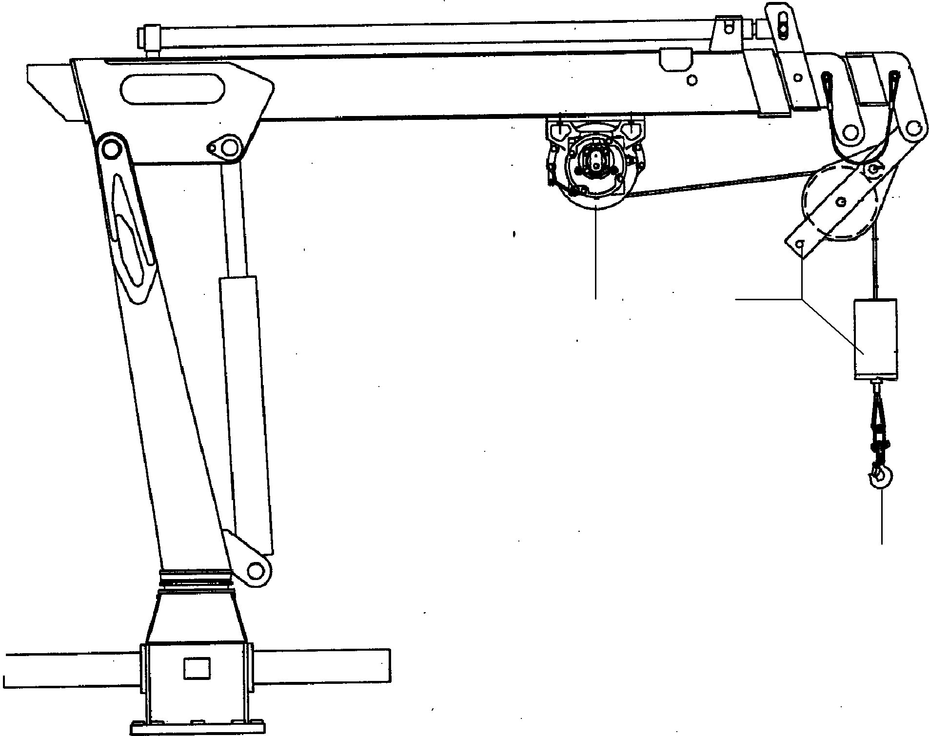 Komatsu parts book diagram for PC5500-6 S/N 15024: SERVICE CRANE