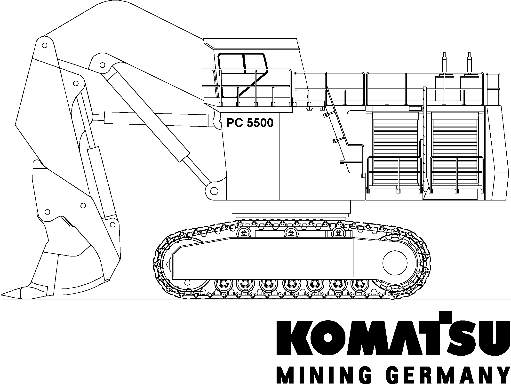 Excavators Mining Komatsu / PC5500-6 S/N 15027(g15027)