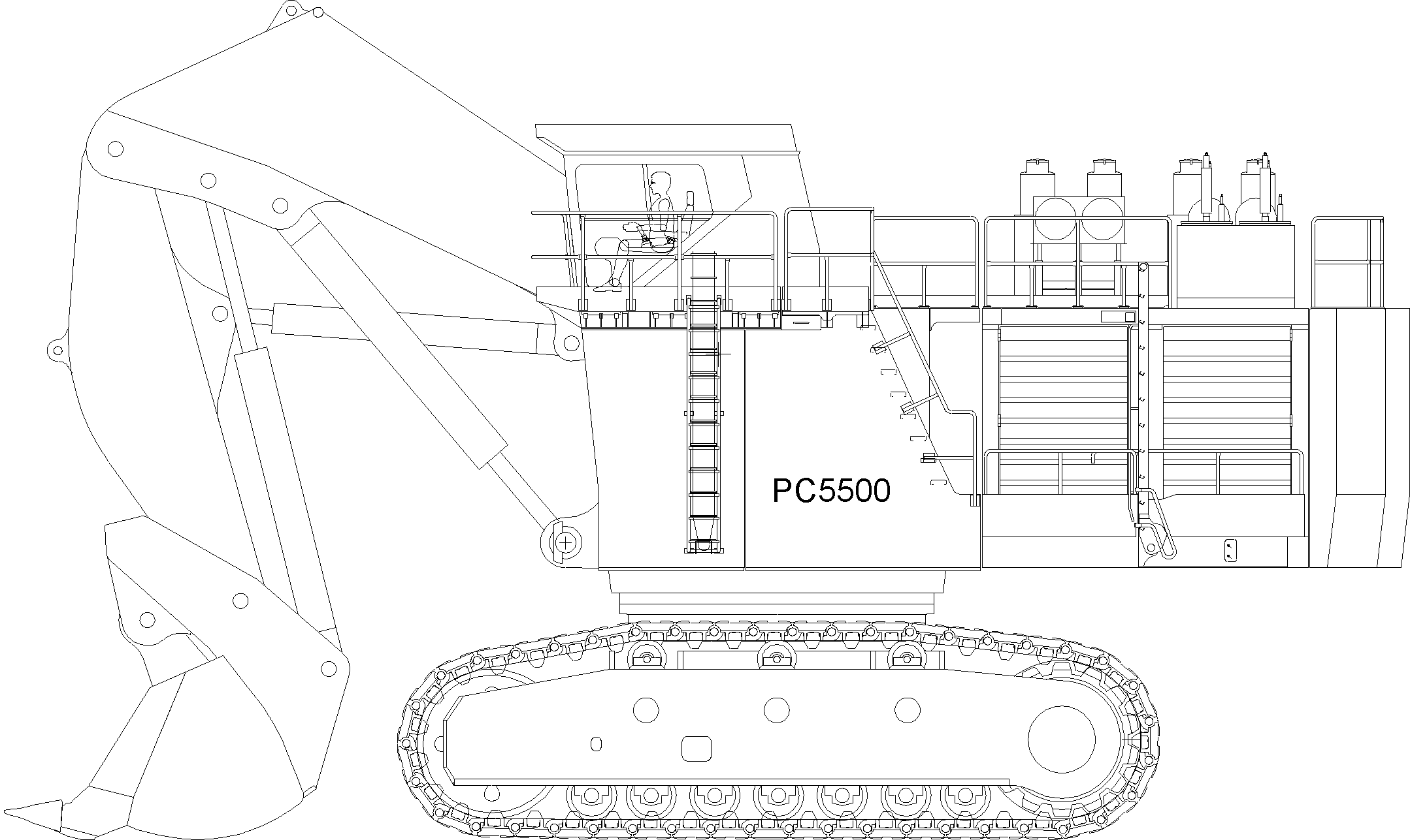 Excavators Mining Komatsu / PC5500-6 S/N 15038(g15038)