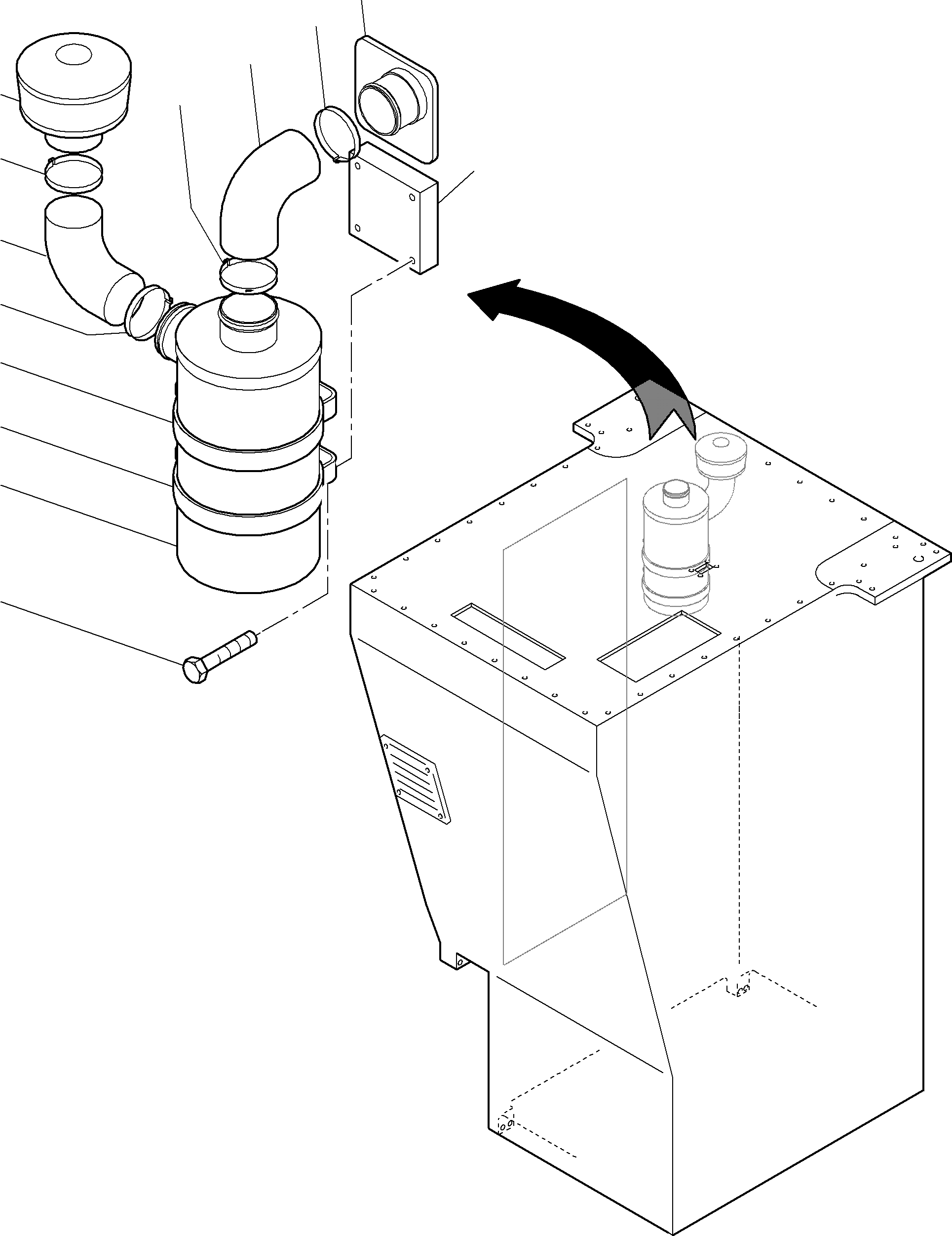 Excavators Mining Komatsu / PC5500-6 S/N 15038(g15038) / Cabin Air Filter Modification(515-1925 : 515-1925)
