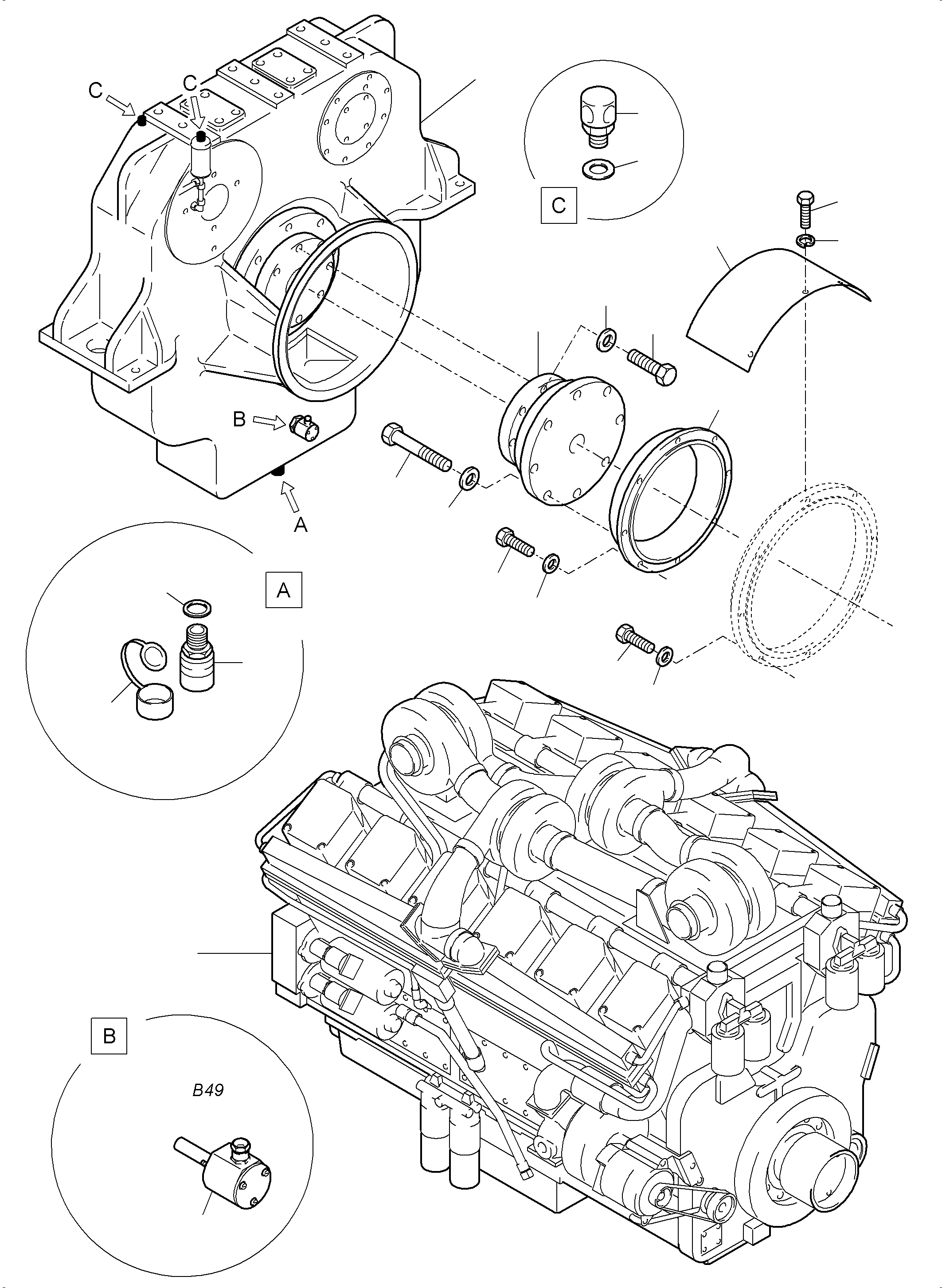 Excavators Mining Komatsu / PC5500-6 S/N 15047(g15047) / Drive Assembly(515-1217c : 515-1217c)