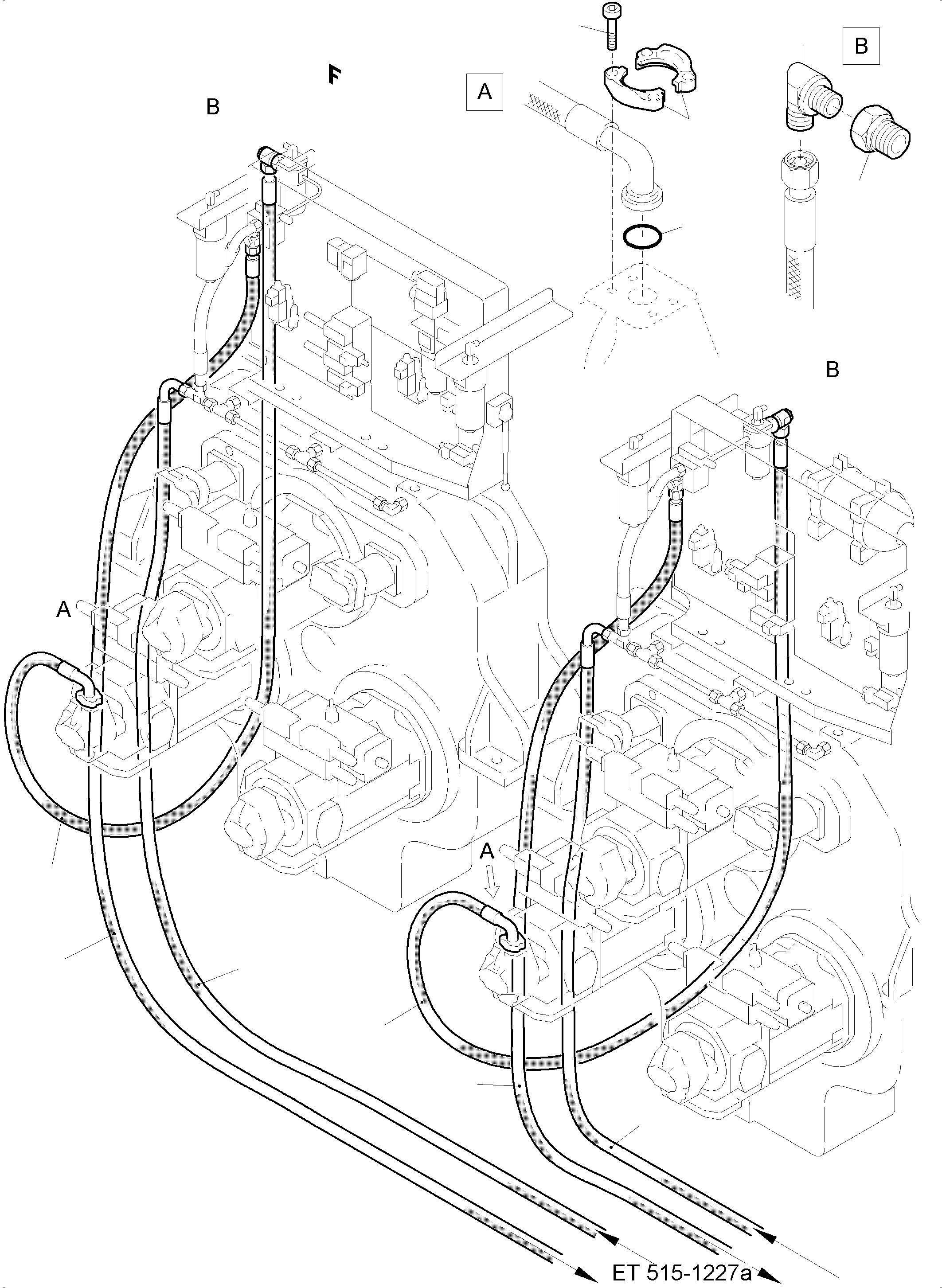 Excavators Mining Komatsu / PC5500-6 S/N 15047(g15047) / Cooling - Distributor Gear (Pump)(515-1225e : 515-1225e)