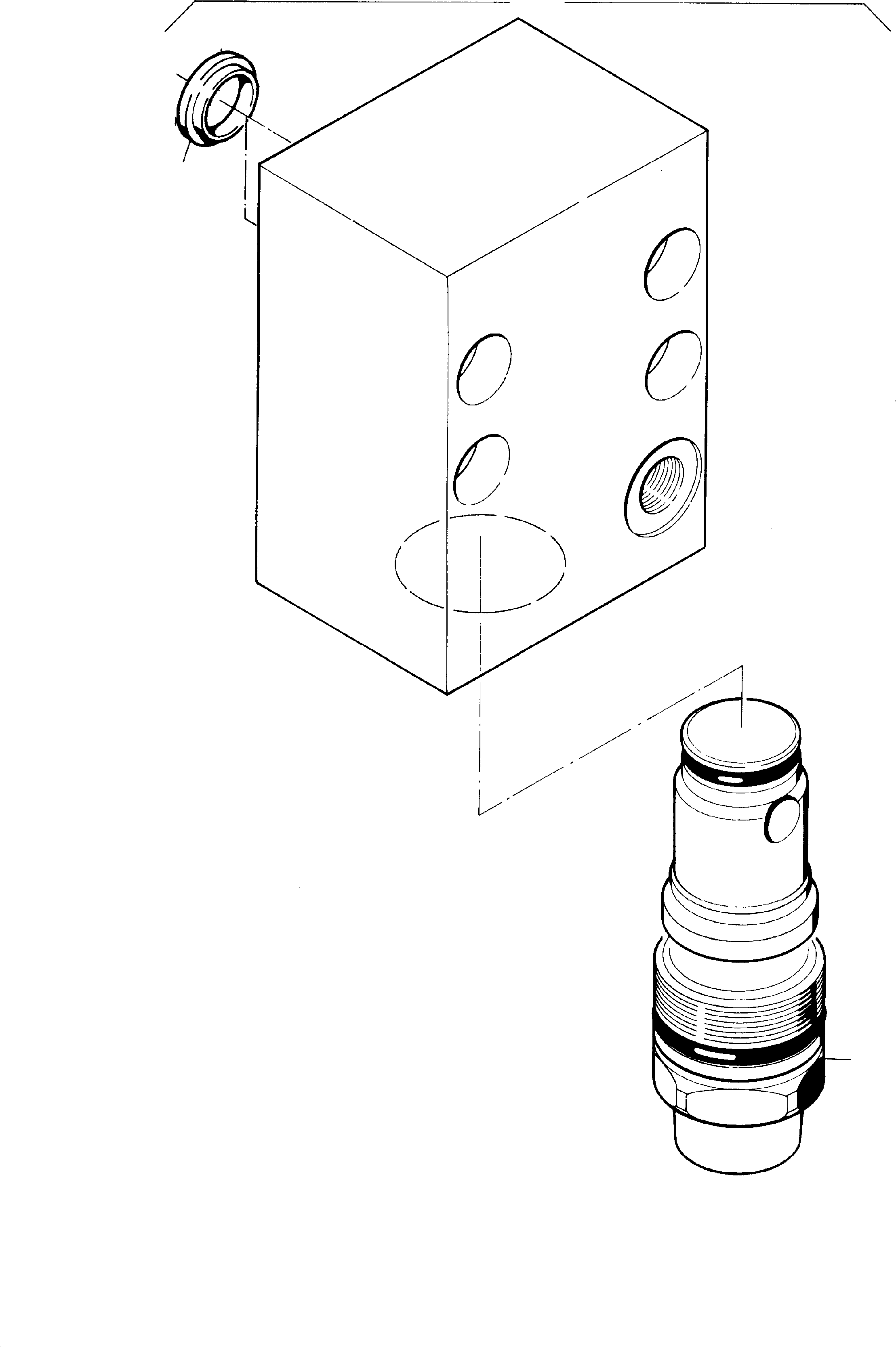 Komatsu parts book diagram for PC5500-6E S/N 15048: PRESSURE RELIEF VALVE
