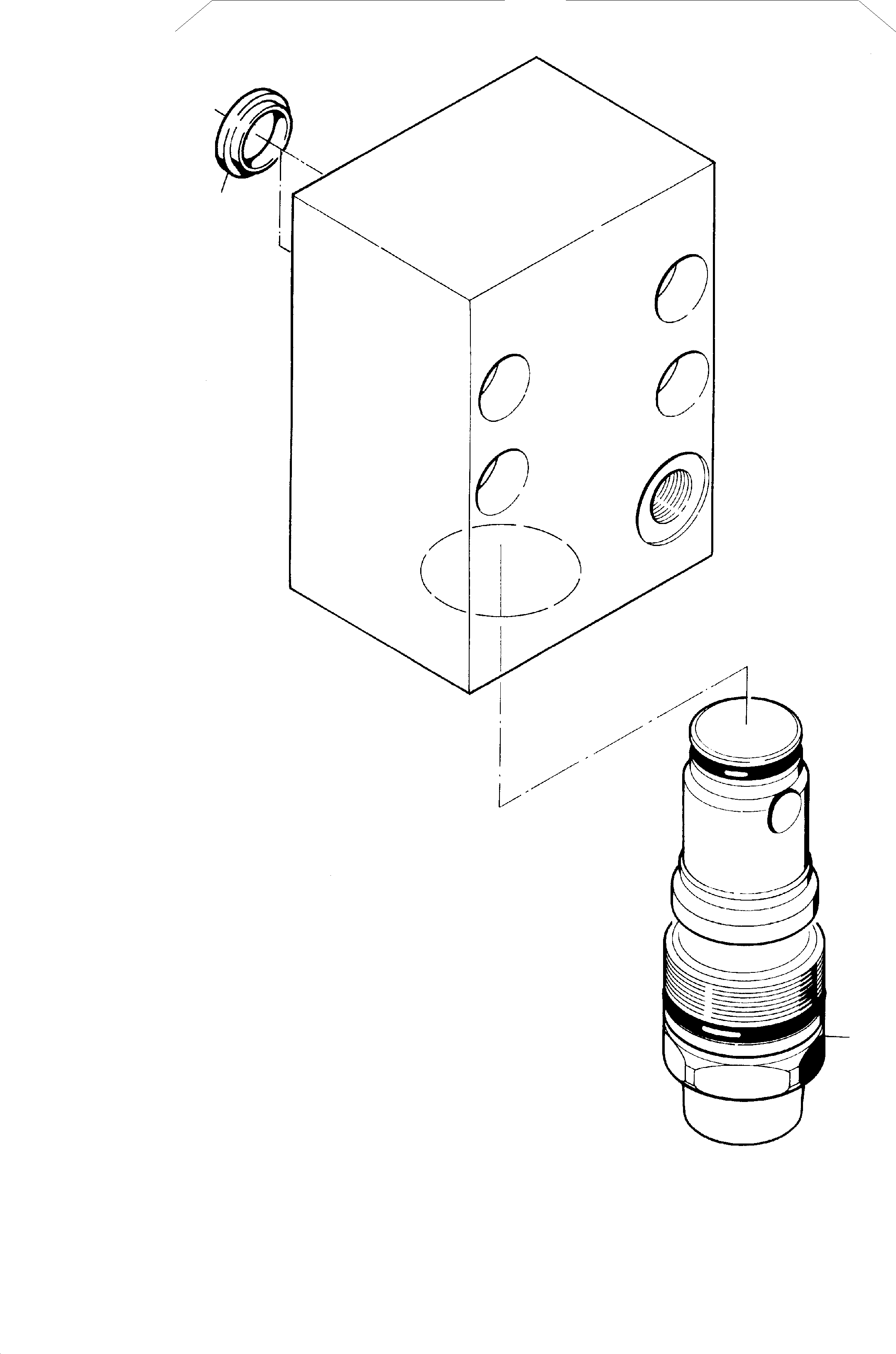 Komatsu parts book diagram for PC5500-6E S/N 15048: PRESSURE RELIEF VALVE