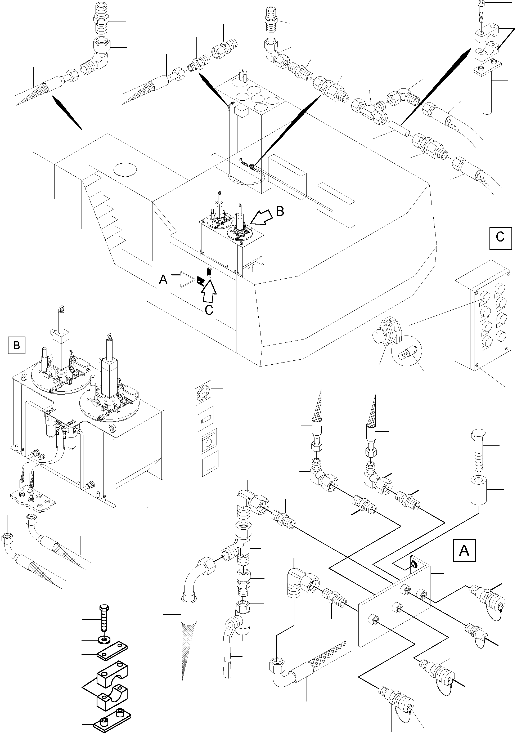 Komatsu parts book diagram for PC5500-6E S/N 15048: REFUELING EQUIPMENT
