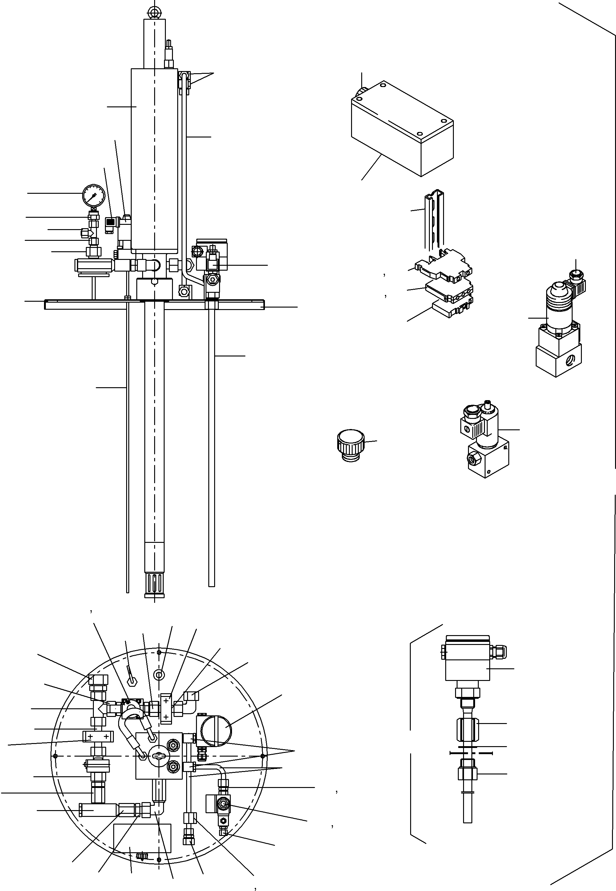 Komatsu parts book diagram for PC5500-6E S/N 15048: LUBE PUMP STATION