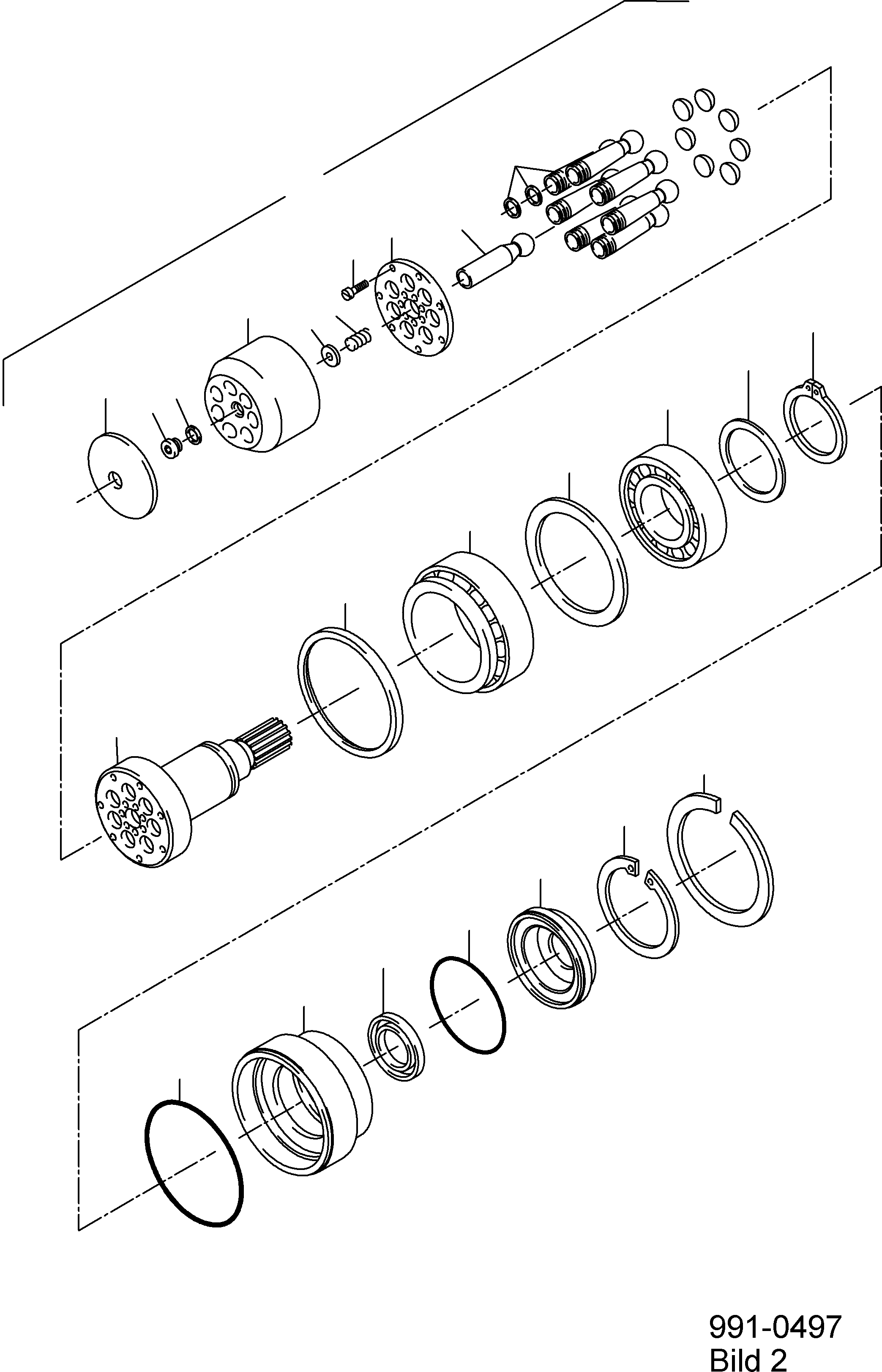 Komatsu parts book diagram for PC5500-6E S/N 15048: HYDRAULIC MOTOR