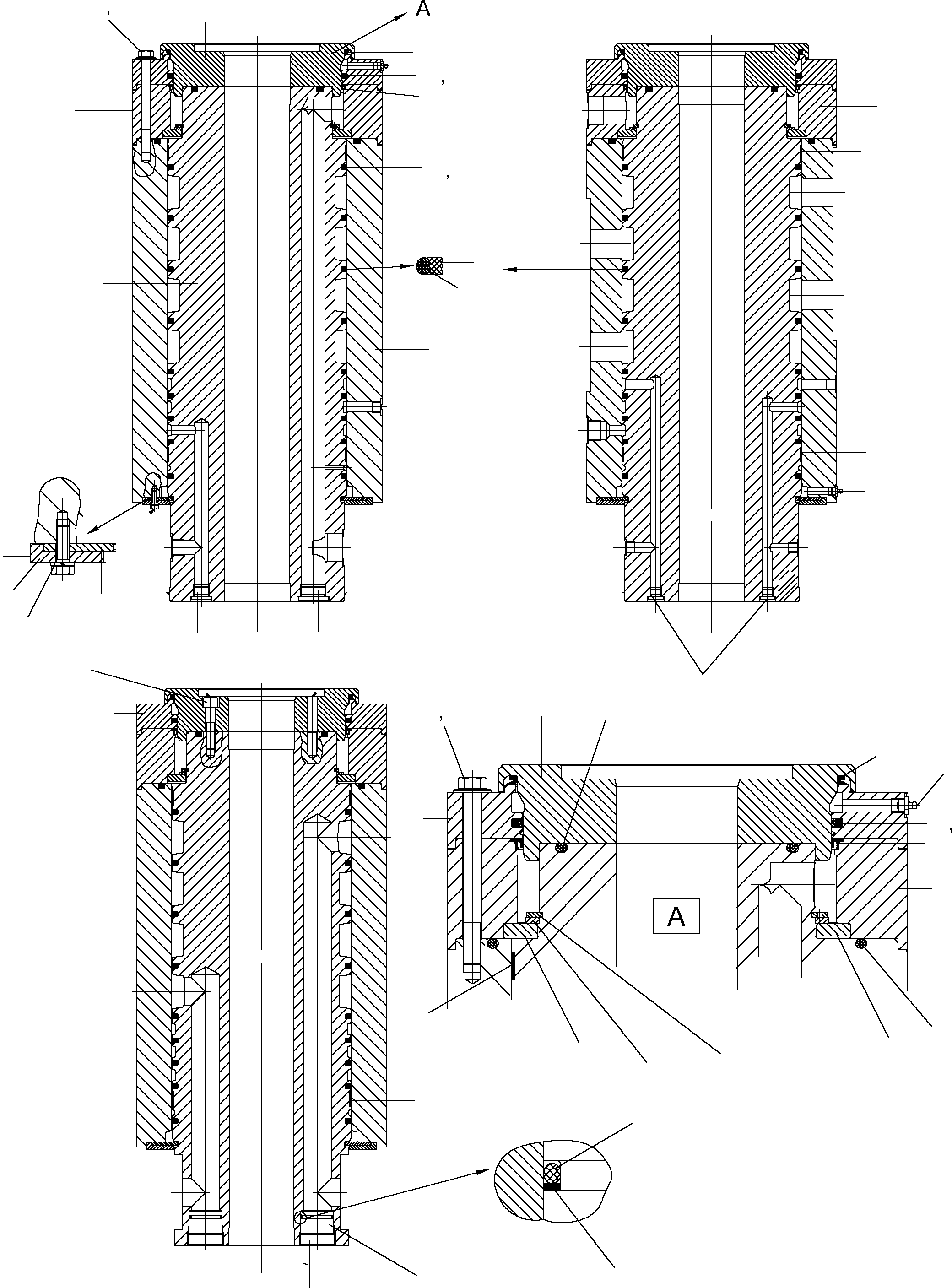 Komatsu parts book diagram for PC5500-6E S/N 15048: ROTARY JOINT