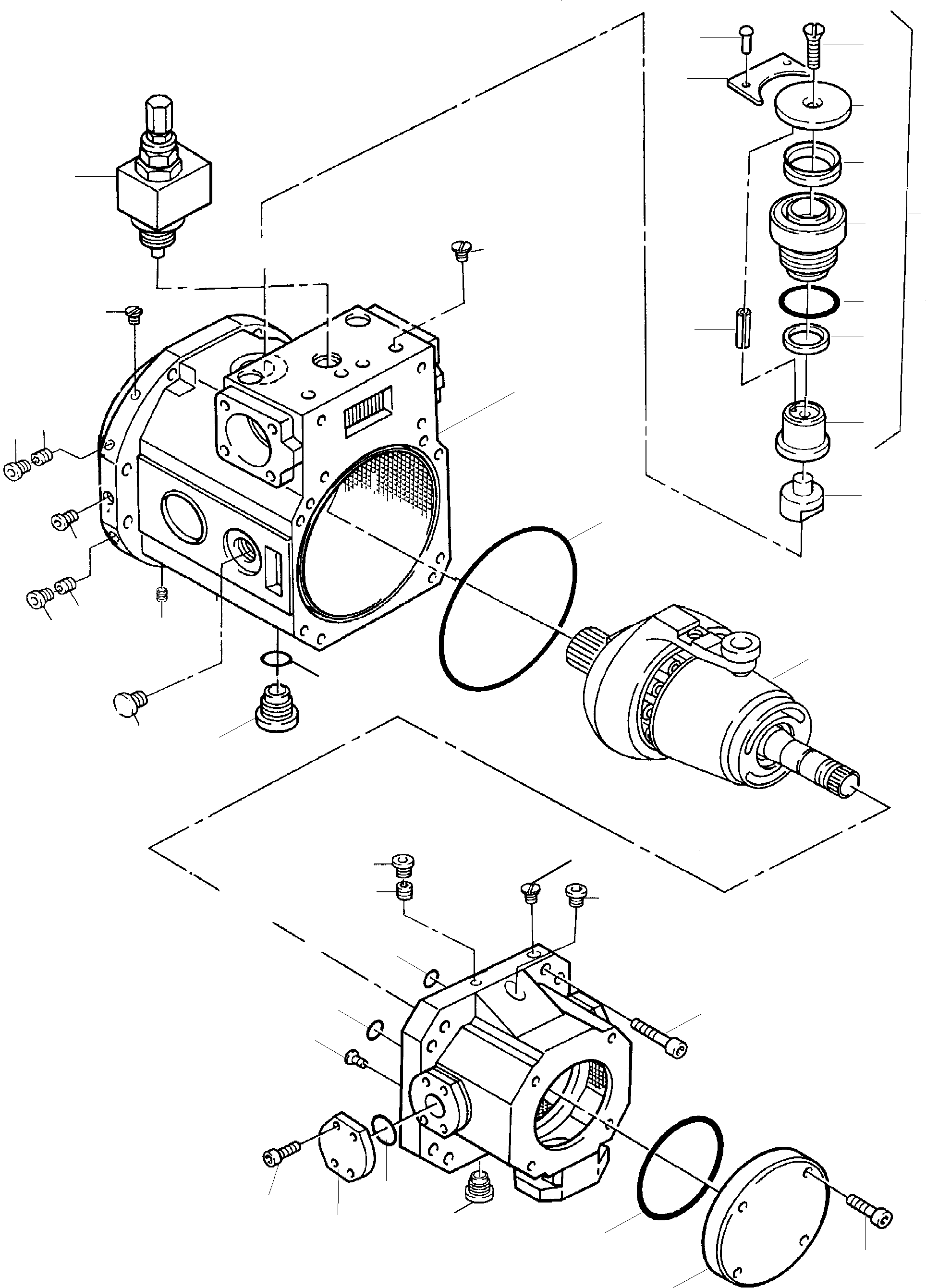 Komatsu parts book diagram for PC5500-6E S/N 15048: HYDRAULIC PUMP