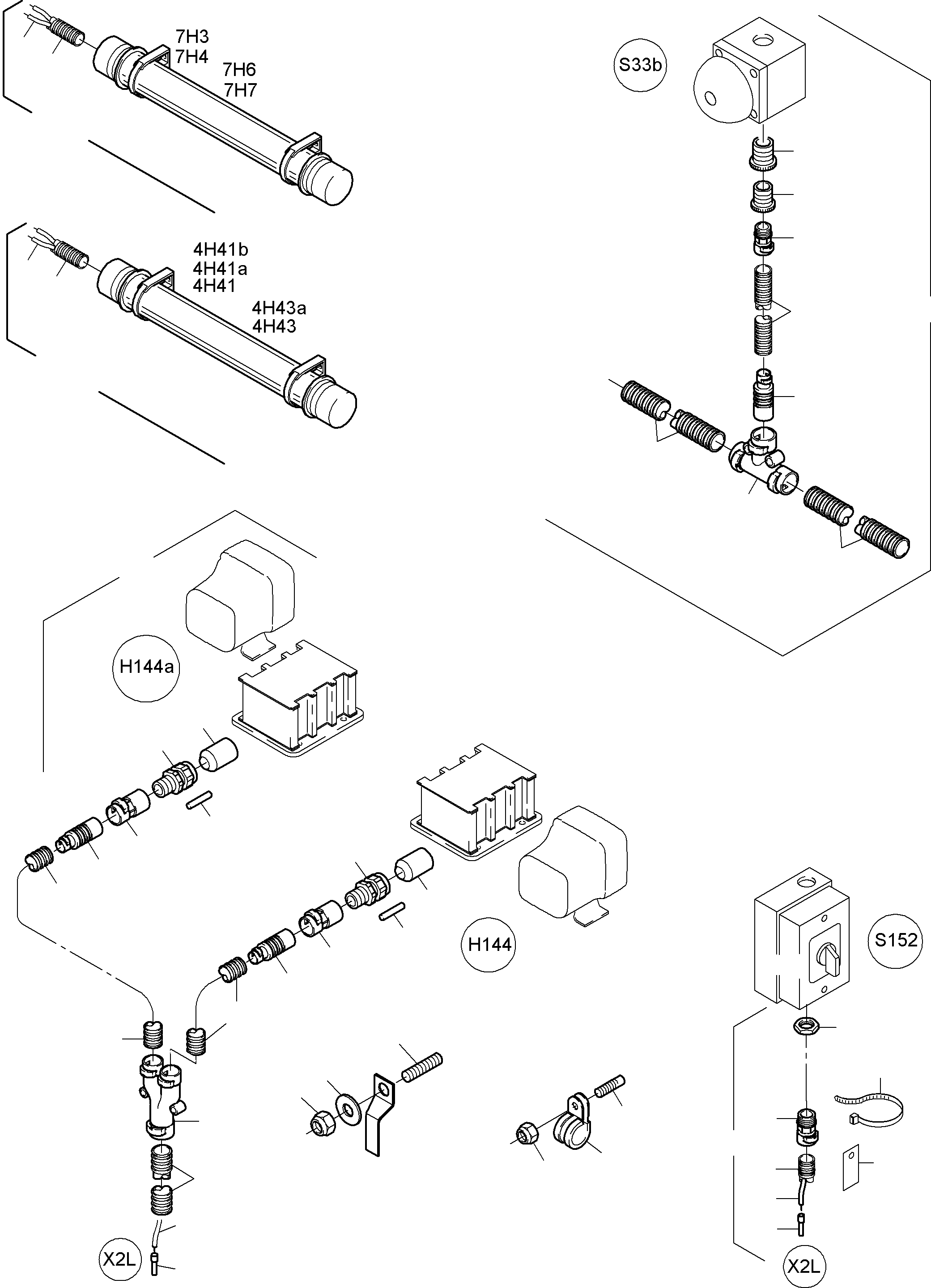 Komatsu parts book diagram for PC5500-6E S/N 15048: LIGHTING EQUIPMENT