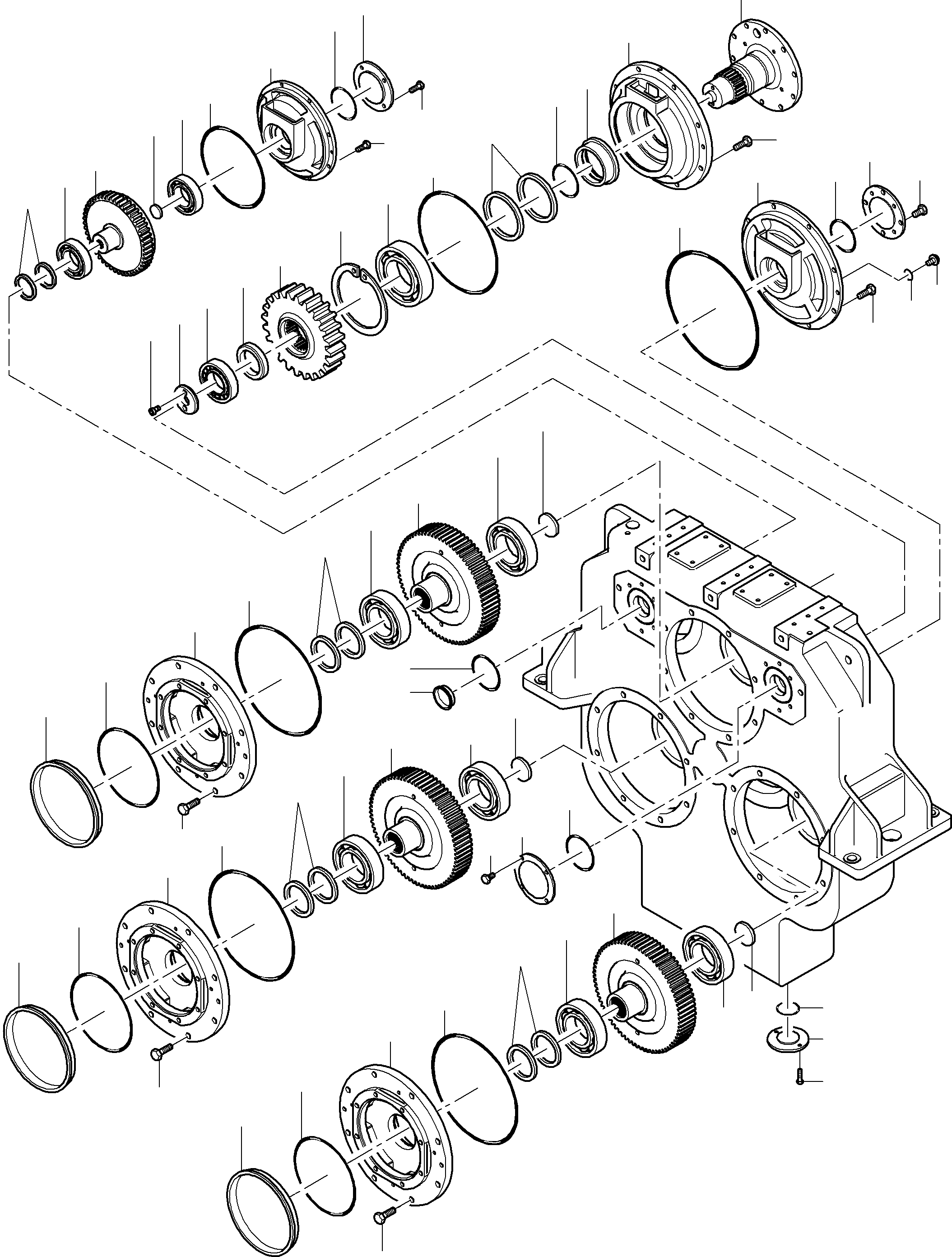 Komatsu parts book diagram for PC5500-6E S/N 15048: PUMP DISTRIBUTOR ELECTRO GEAR 60HZ