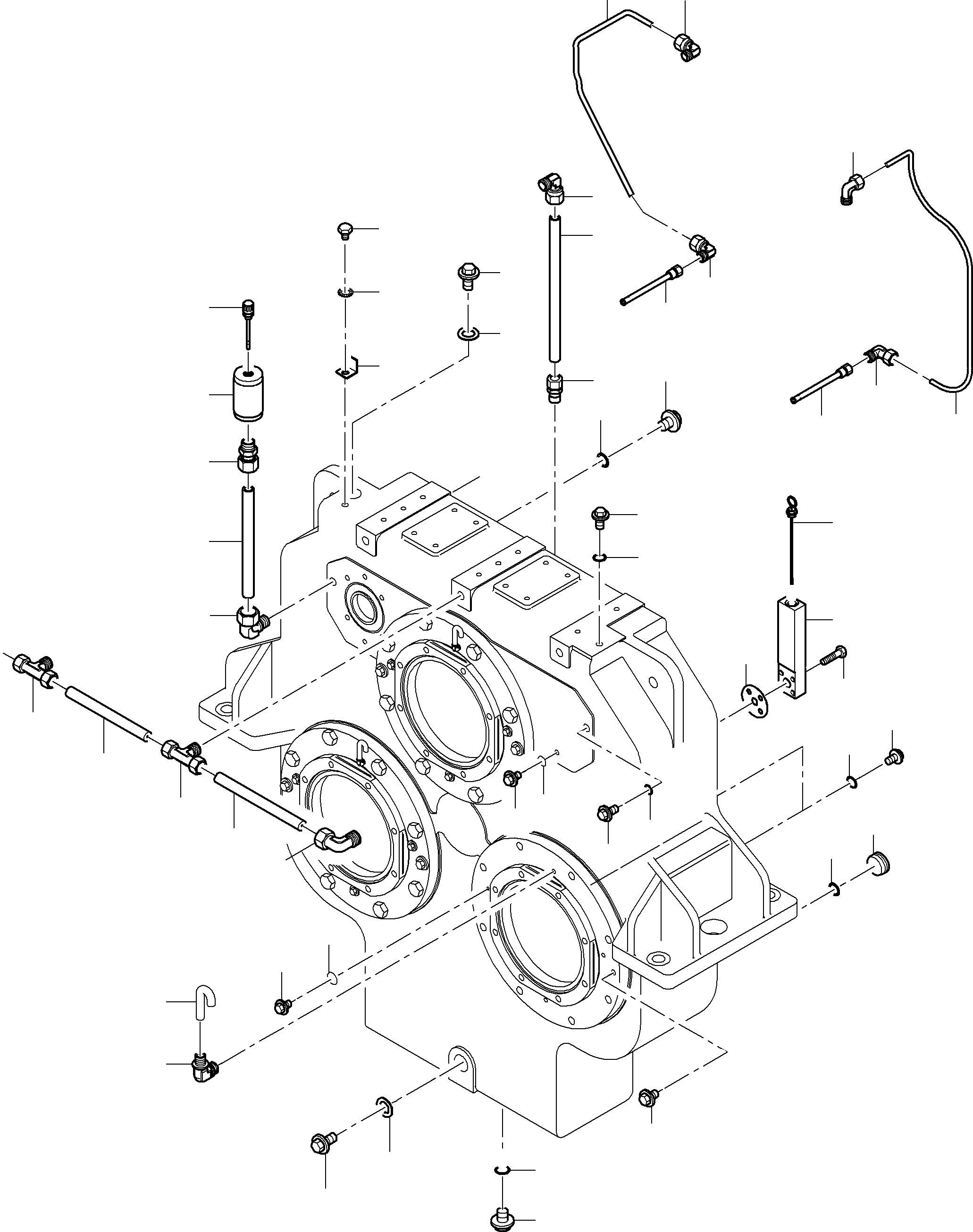 Komatsu parts book diagram for PC5500-6E S/N 15048: PUMP DISTRIBUTOR ELECTRO GEAR 60HZ
