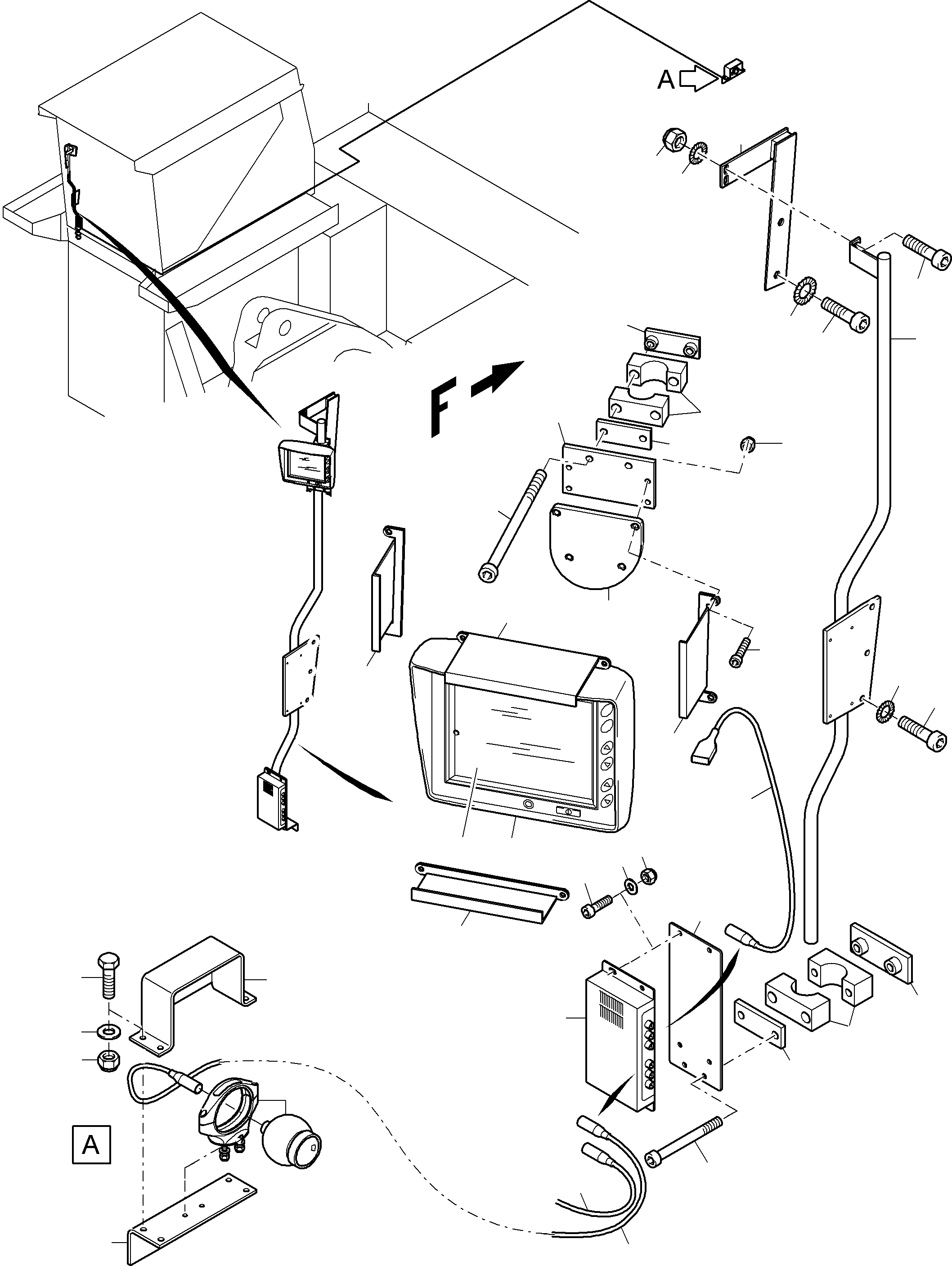 Komatsu parts book diagram for PC5500-6E S/N 15048: CAMERASYSTEM