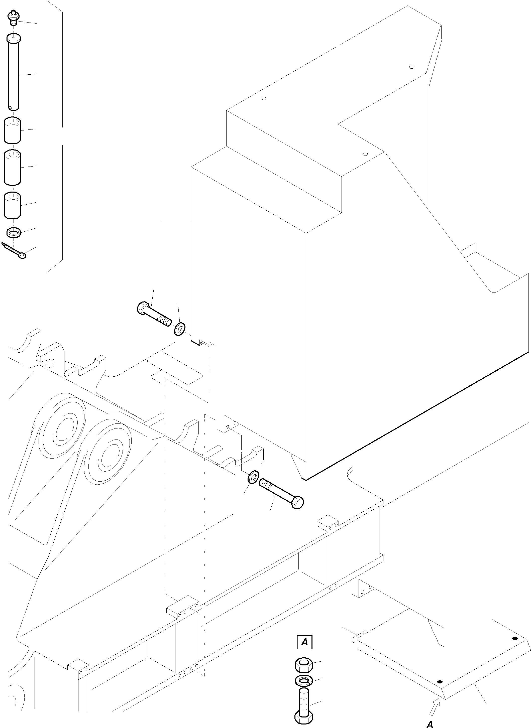 Komatsu parts book diagram for PC5500-6E S/N 15048: SWITCH CABINET, MOUNTING