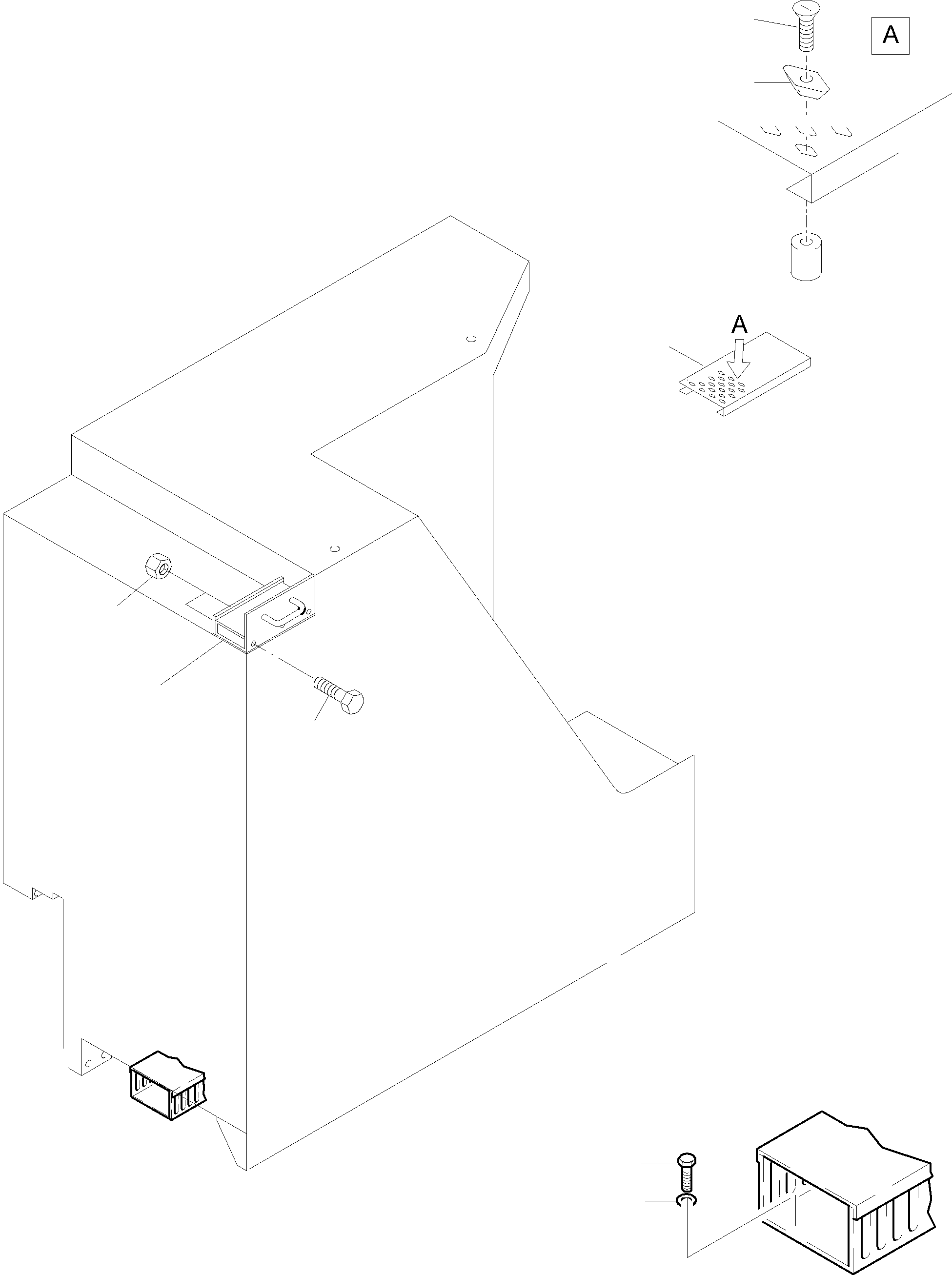 Komatsu parts book diagram for PC5500-6E S/N 15048: SWITCH CABINET, MOUNTING