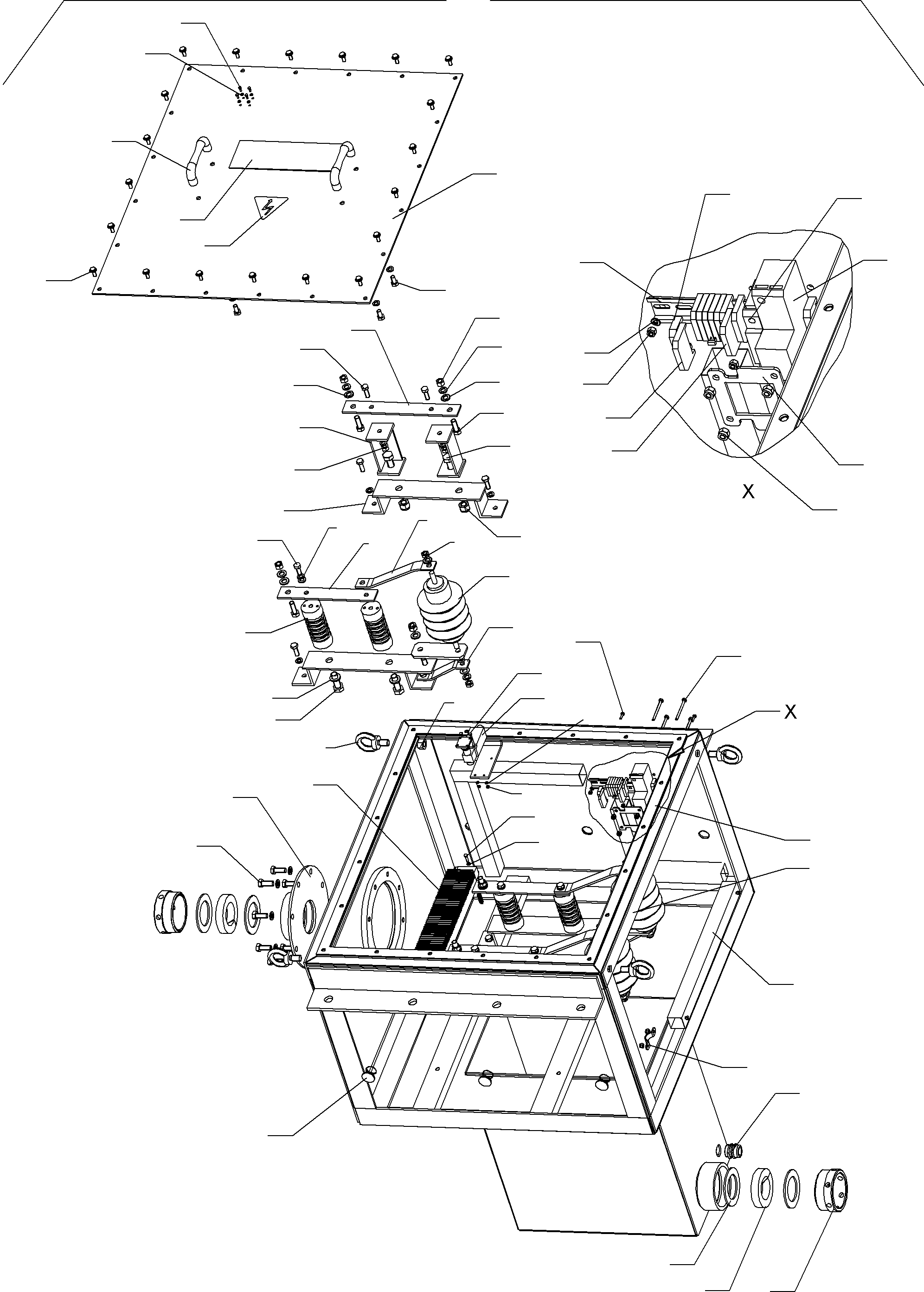 Komatsu parts book diagram for PC5500-6E S/N 15048: JUNCTION BOX