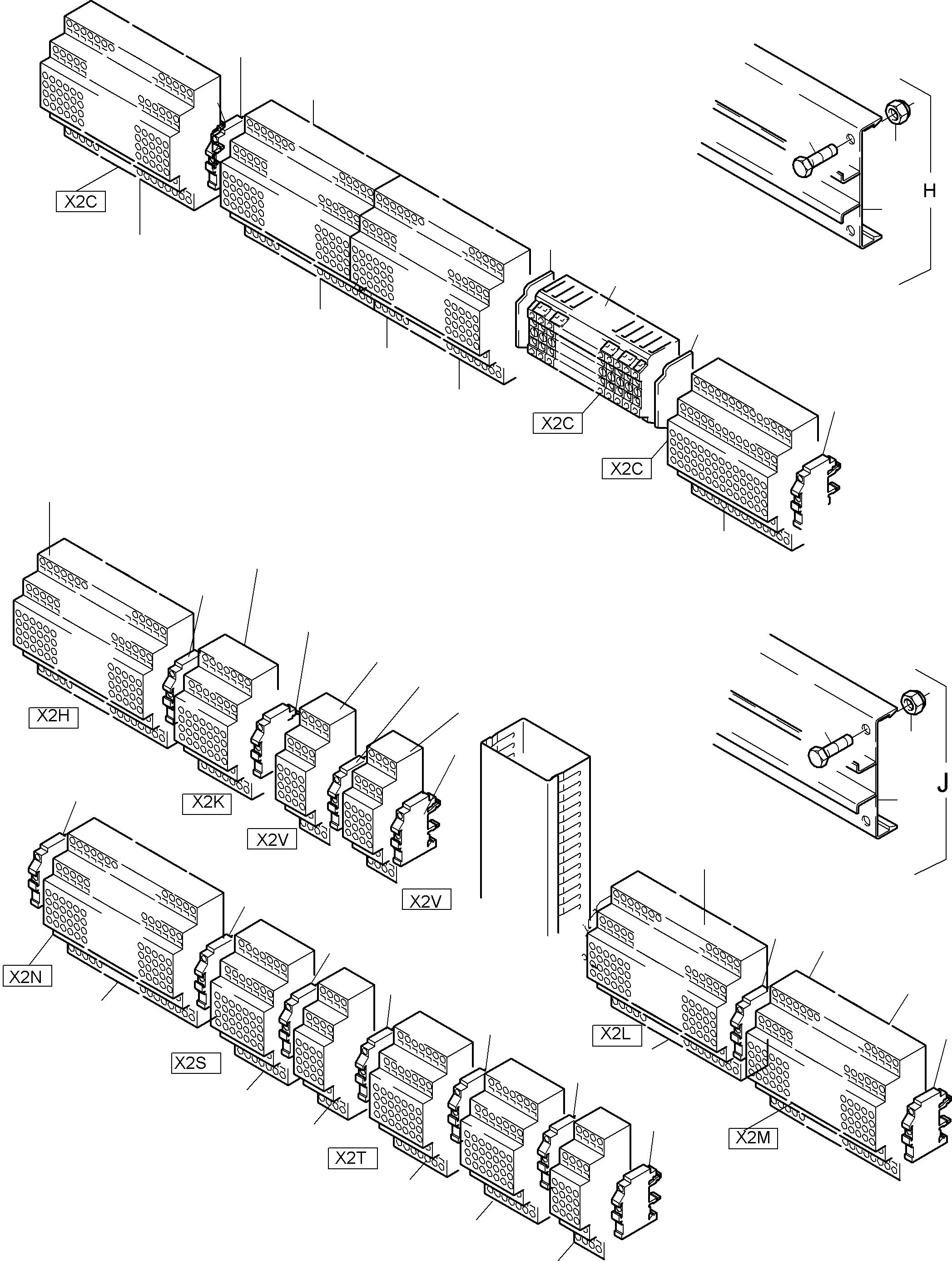 Komatsu parts book diagram for PC5500-6E S/N 15048: MAIN SWITCH BOX IN CAB SUPPORT