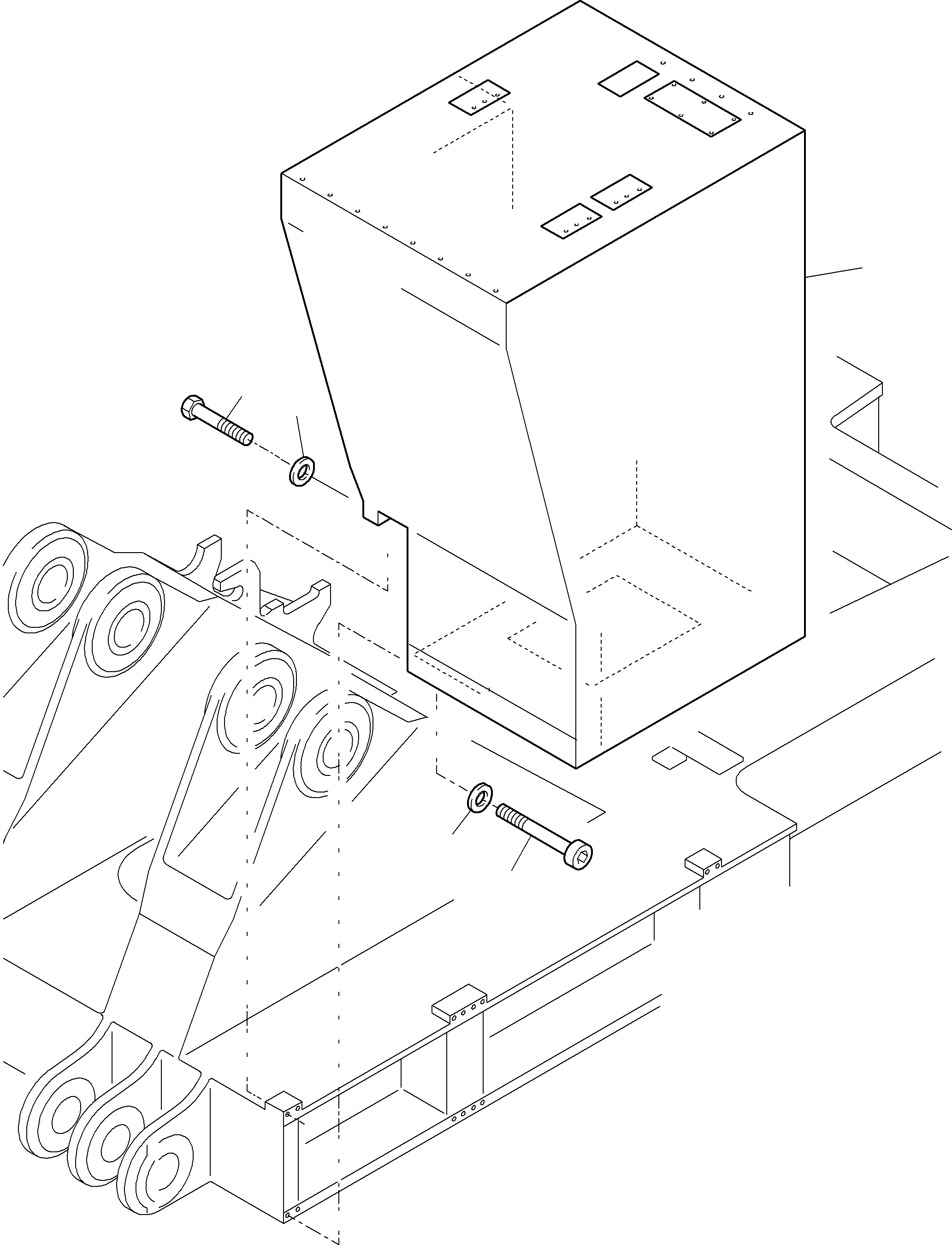 Komatsu parts book diagram for PC5500-6E S/N 15048: CAB SUPPORT ARR.