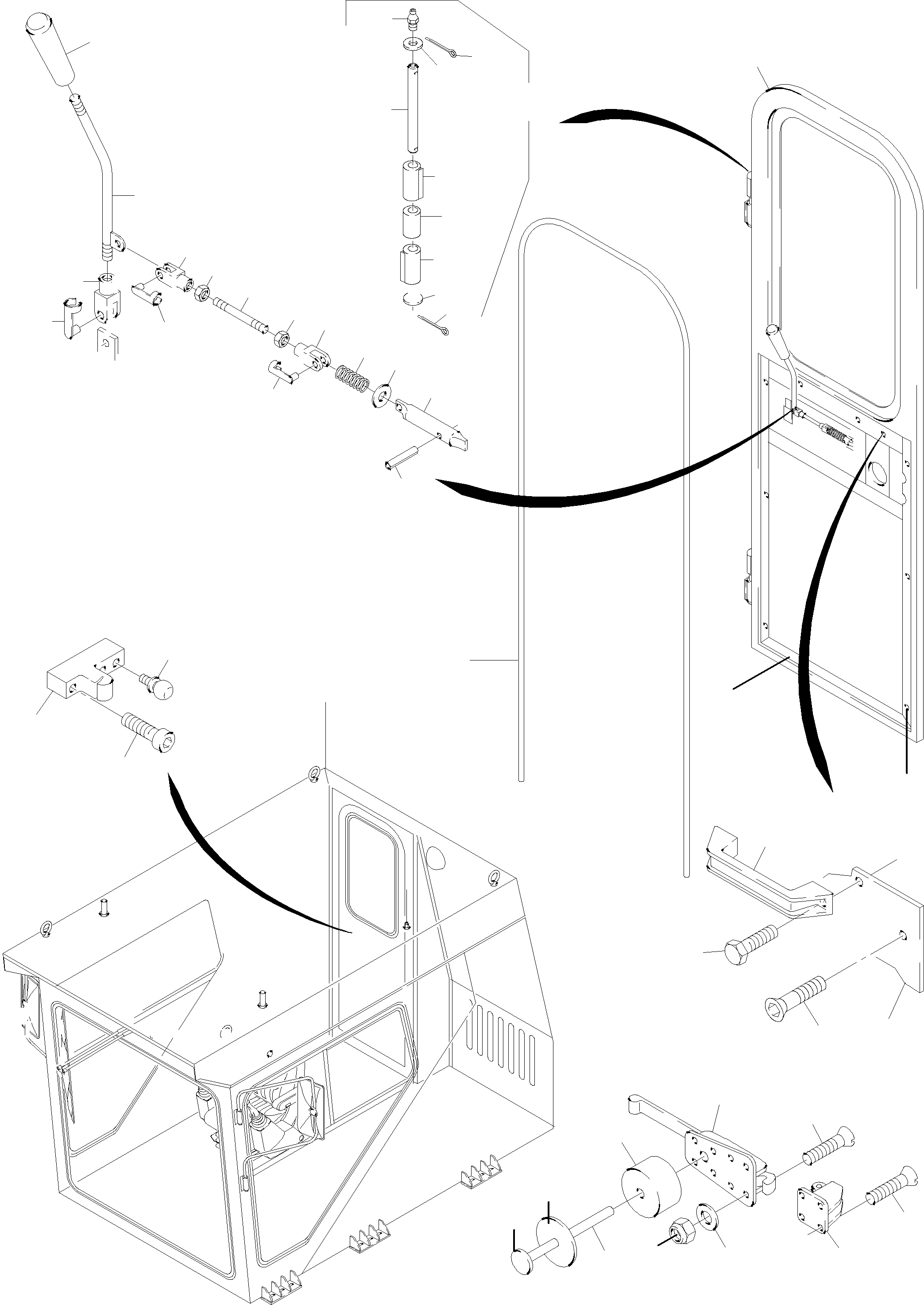 Komatsu parts book diagram for PC5500-6E S/N 15048: OPERATOR'S CAB